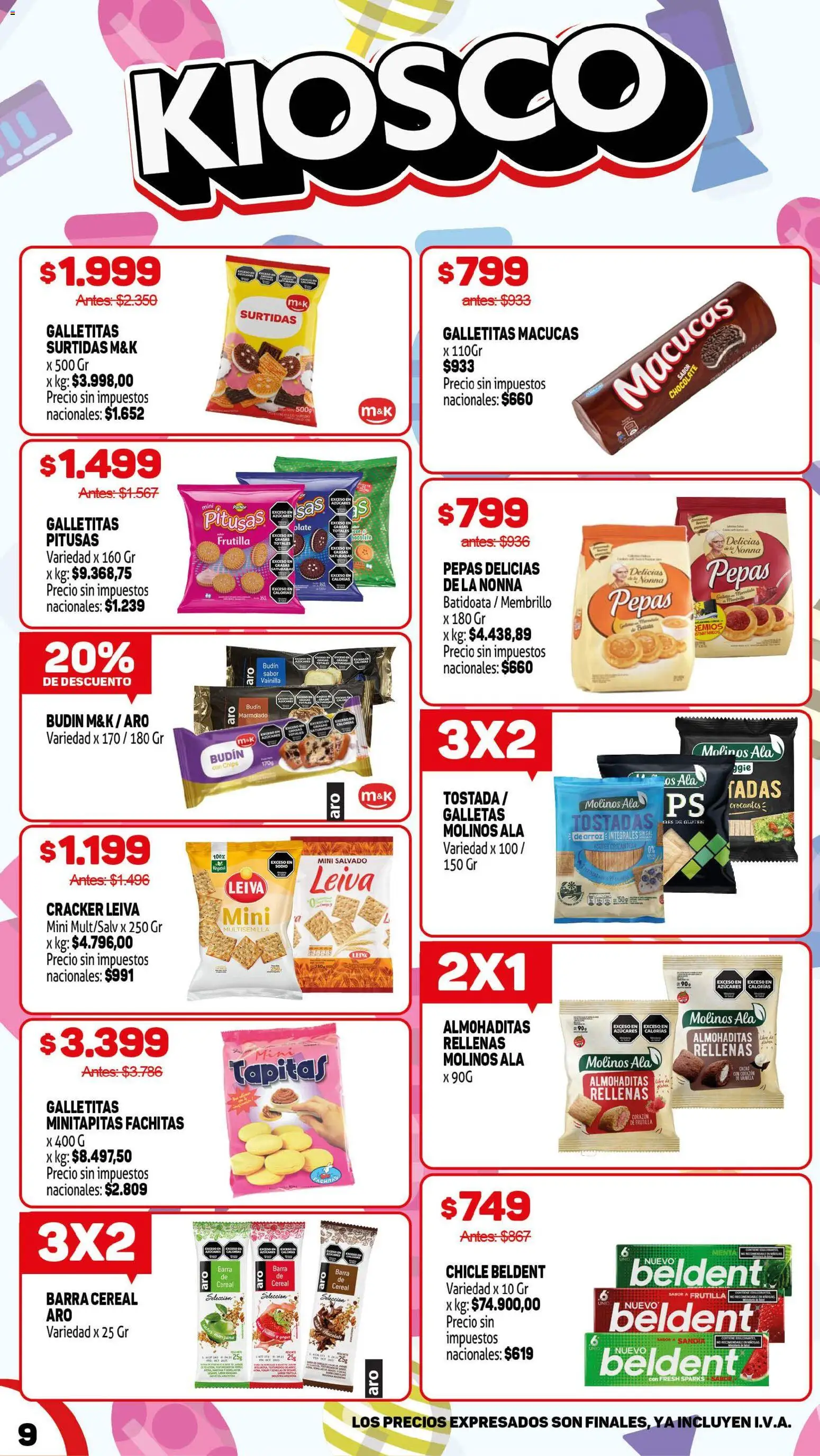 Makro ofertas │ válido desde el 16/07/2026 | Página: 9 | Productos: Frutilla, Arroz, Cacao, Galletas