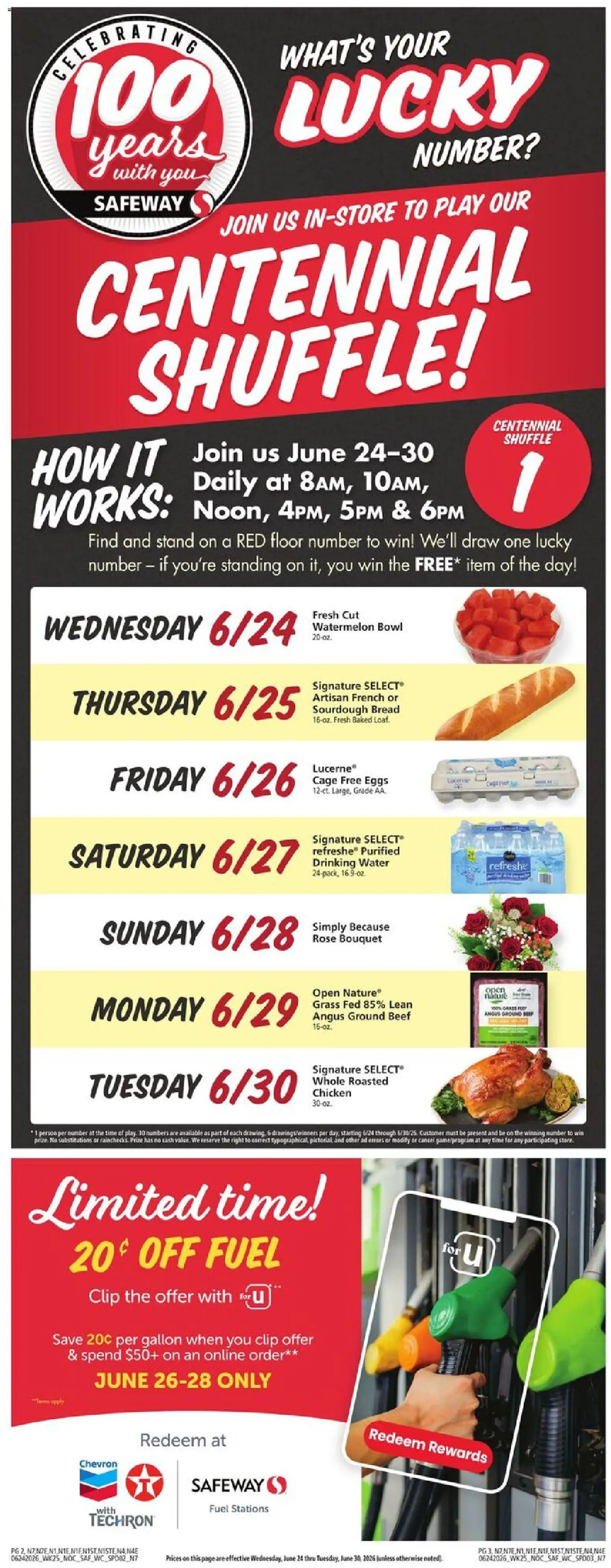 Safeway Weekly Ad - valid from 06/24/2026 | Page: 2 | Products: Wc, Clip, Beef, Watermelon