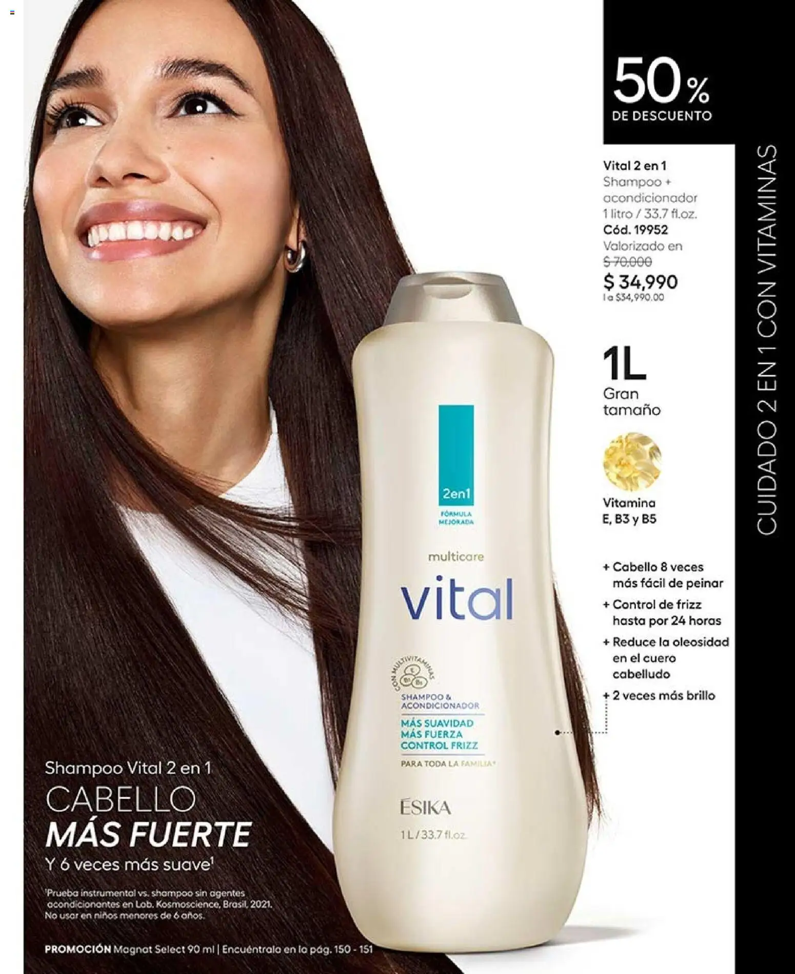 Ésika revista - valida desde el 07/09/2026 | Página: 99 | Productos: Shampoo, Brillo, Acondicionador, Vitaminas