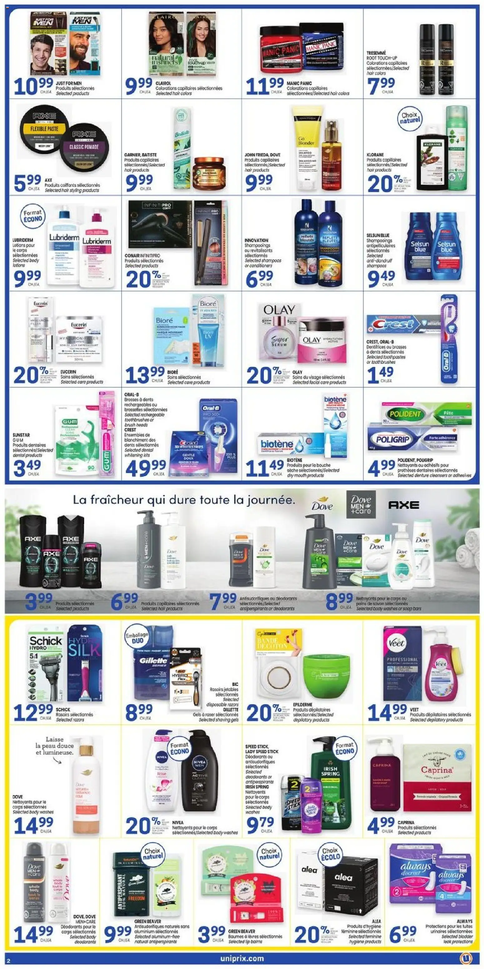 Uniprix flyer valid from Jun 25, 2026 | Page: 3 | Products: Phone, Brush, Antiperspirant