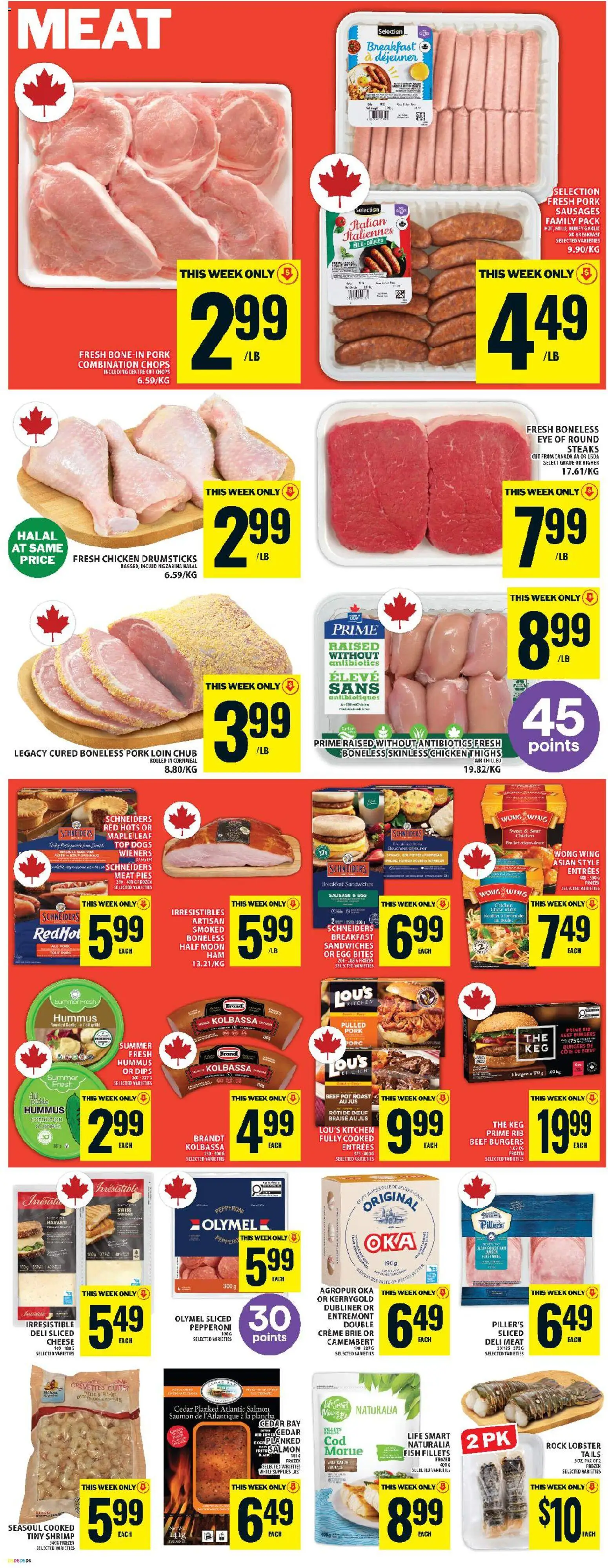 Food Basics flyer valid from 07.05.2026 | Page: 7 | Products: Fish, Beef, Cheese, Chicken