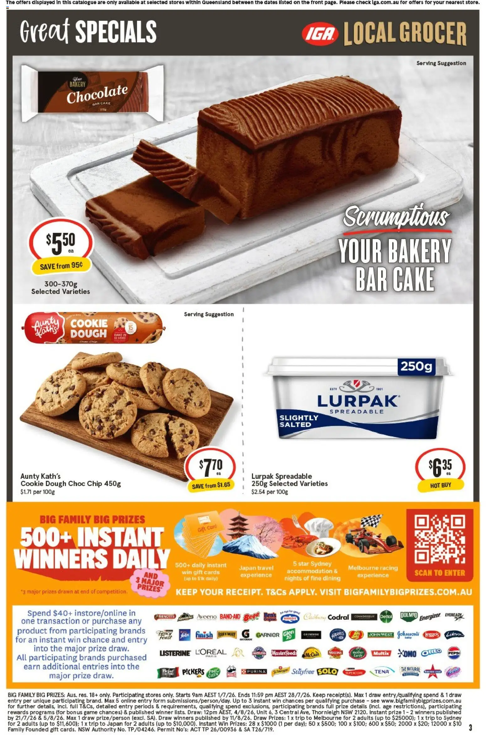 IGA catalogue - valid from 01/07/2026 | Page: 4 | Products: Chocolate, Pepsi, Game, Bakery