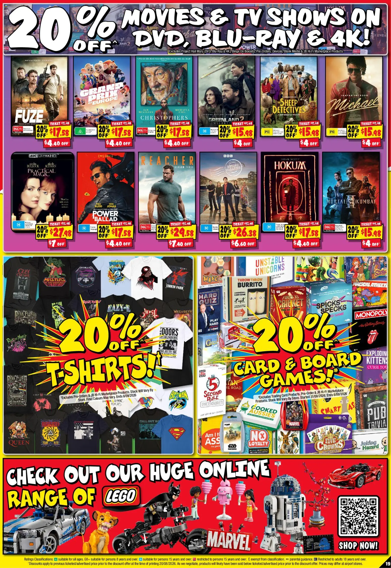 JB Hi-Fi catalogue - valid from 03/09/2026 | Page: 19 | Products: Stones, LEGO, Tv, Game