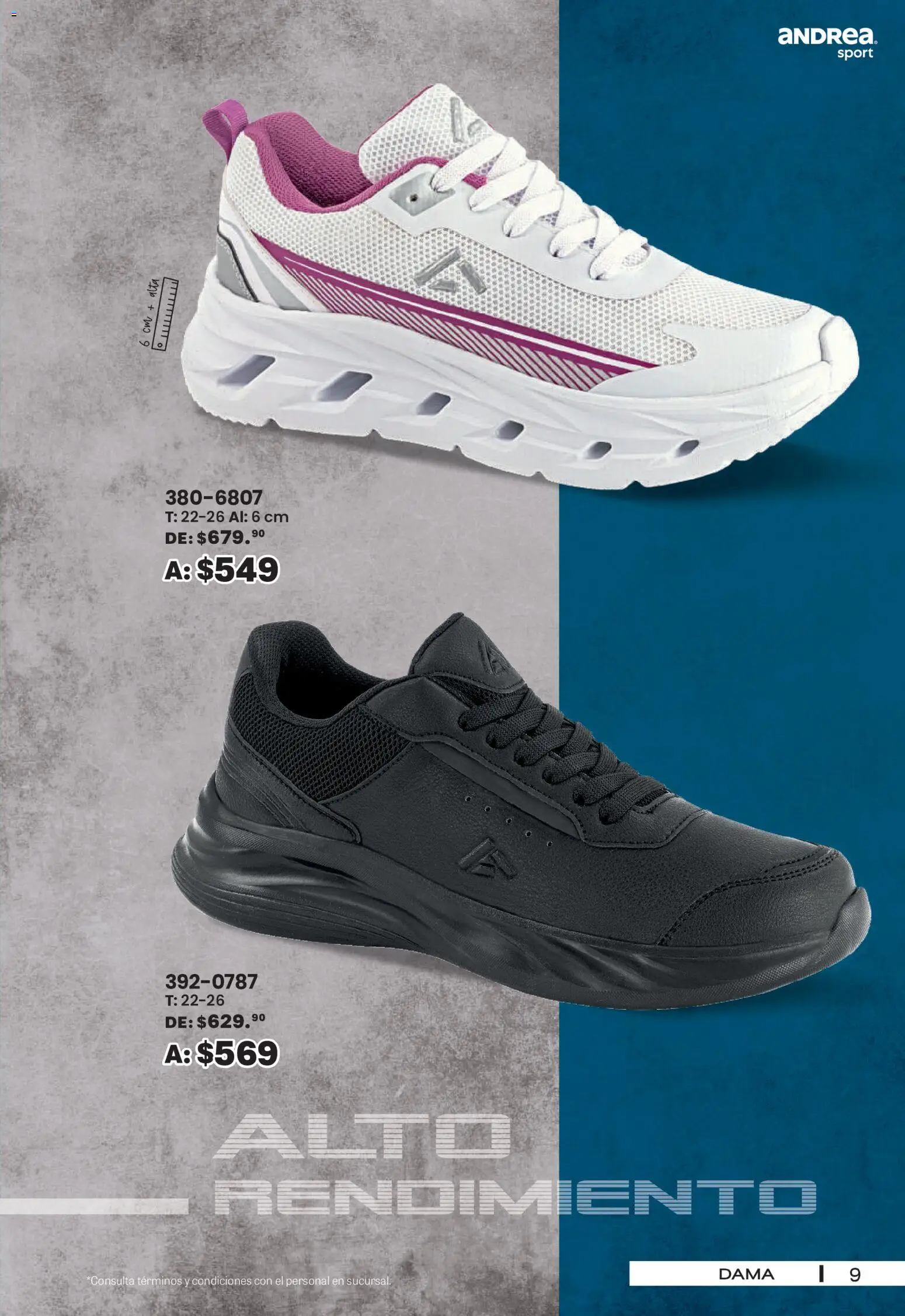 Nuevas ofertas de Andrea válidas en toda la República Mexicana desde el 30/08/2026. ¡Encuentra las mejores ofertas en Andrea - SPORT DAYS! | Página: 9