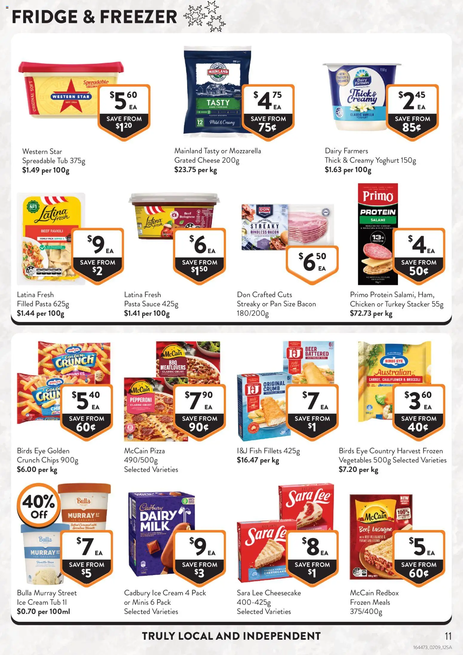 Foodworks catalogue - valid from 02/09/2026 | Page: 11 | Products: Pizza, Cream, Vegetables, Grated cheese