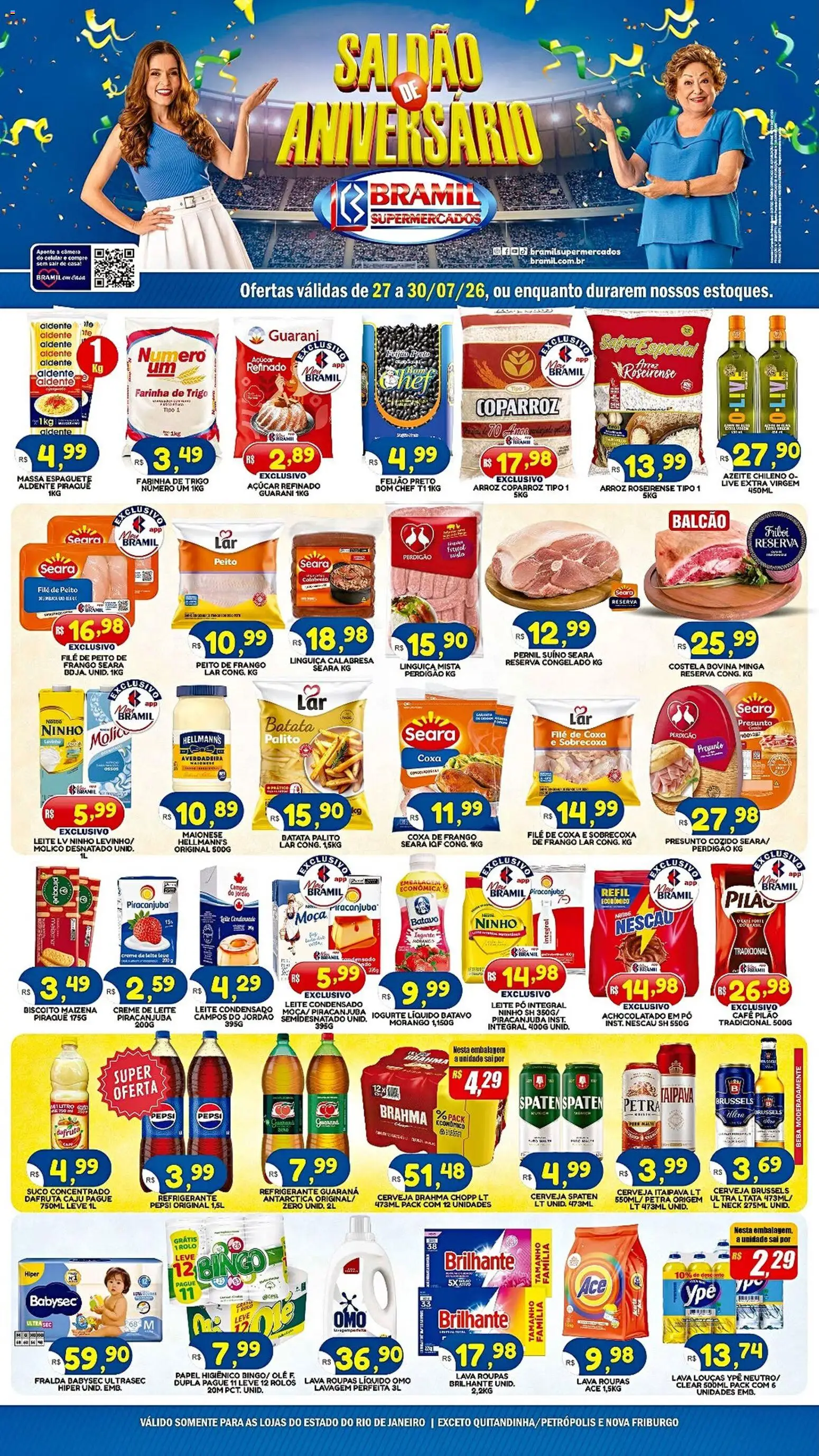 Bramil Supermercados Folheto - válido de 27/07/2026 | Página: 1