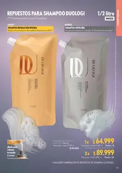 Oriflame catálogo -  Vista previa de la revista de la tienda Oriflame valido desde el 18.04.2026 | Página: 113 | Productos: Botella, Shampoo, Combinación