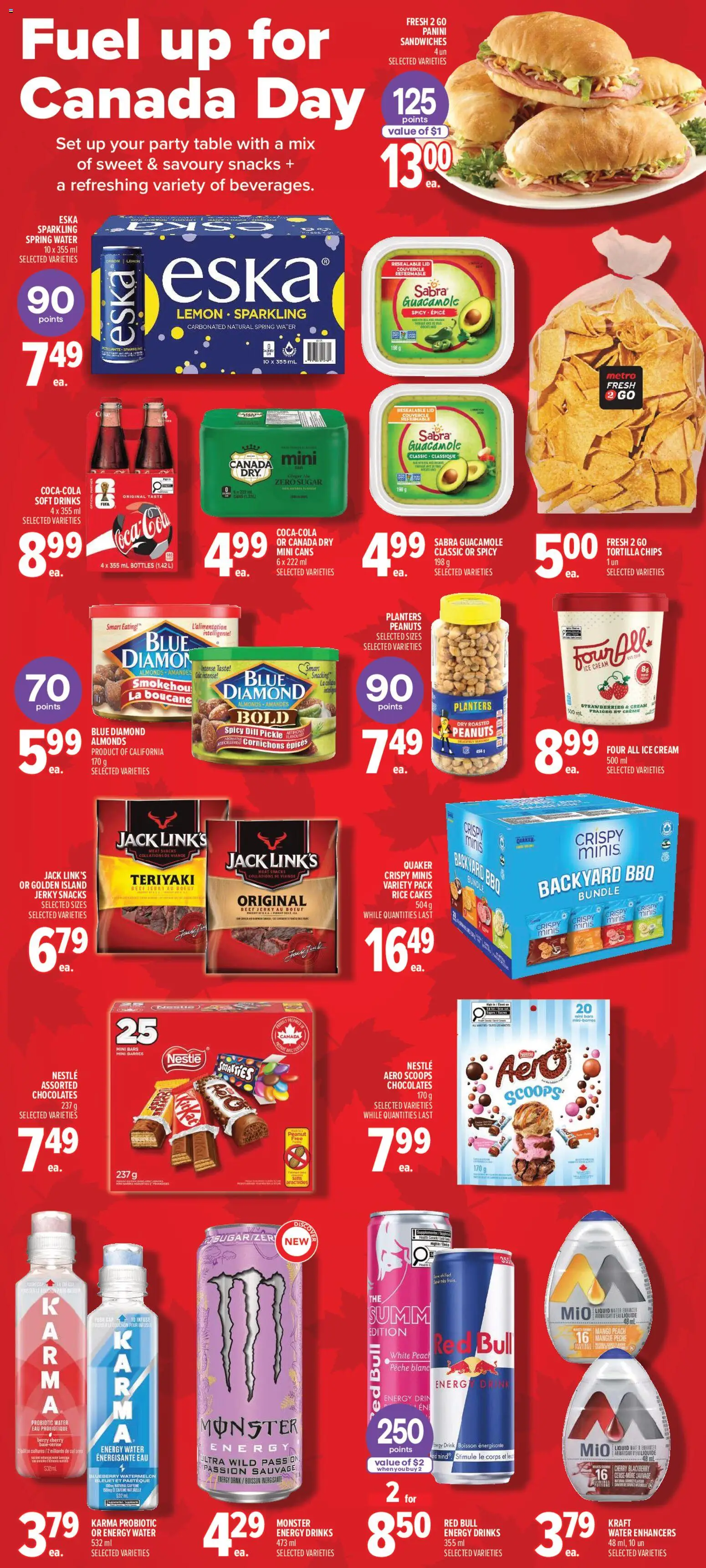 Metro flyer valid from Jun 25, 2026 | Page: 10 | Products: Beef, Strawberries, Ice cream, Table