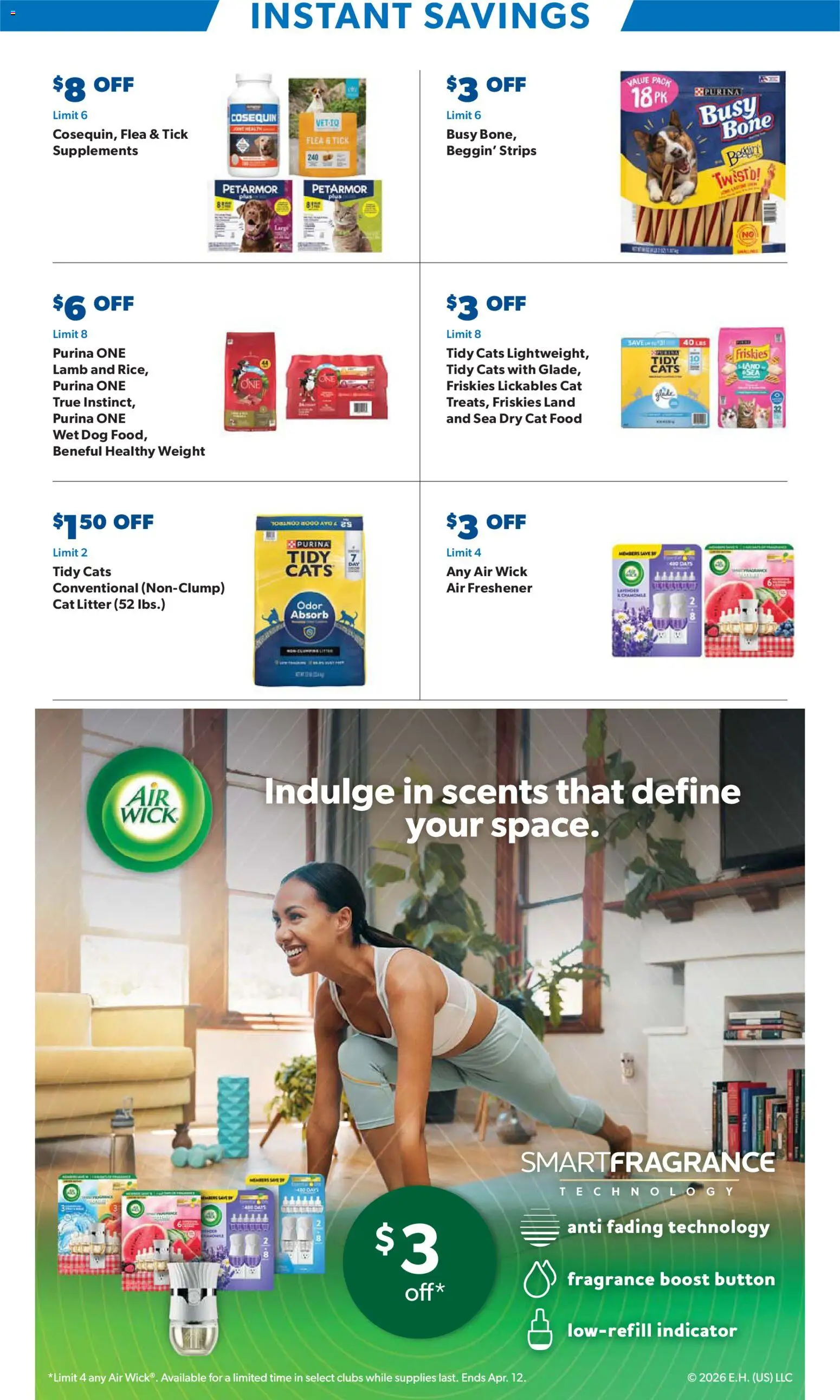 Sam's Club Instant Savings Book March - valid from 18.03.2026 | Page: 15 | Products: Fragrance, Cat Food, Cat Litter, Weight