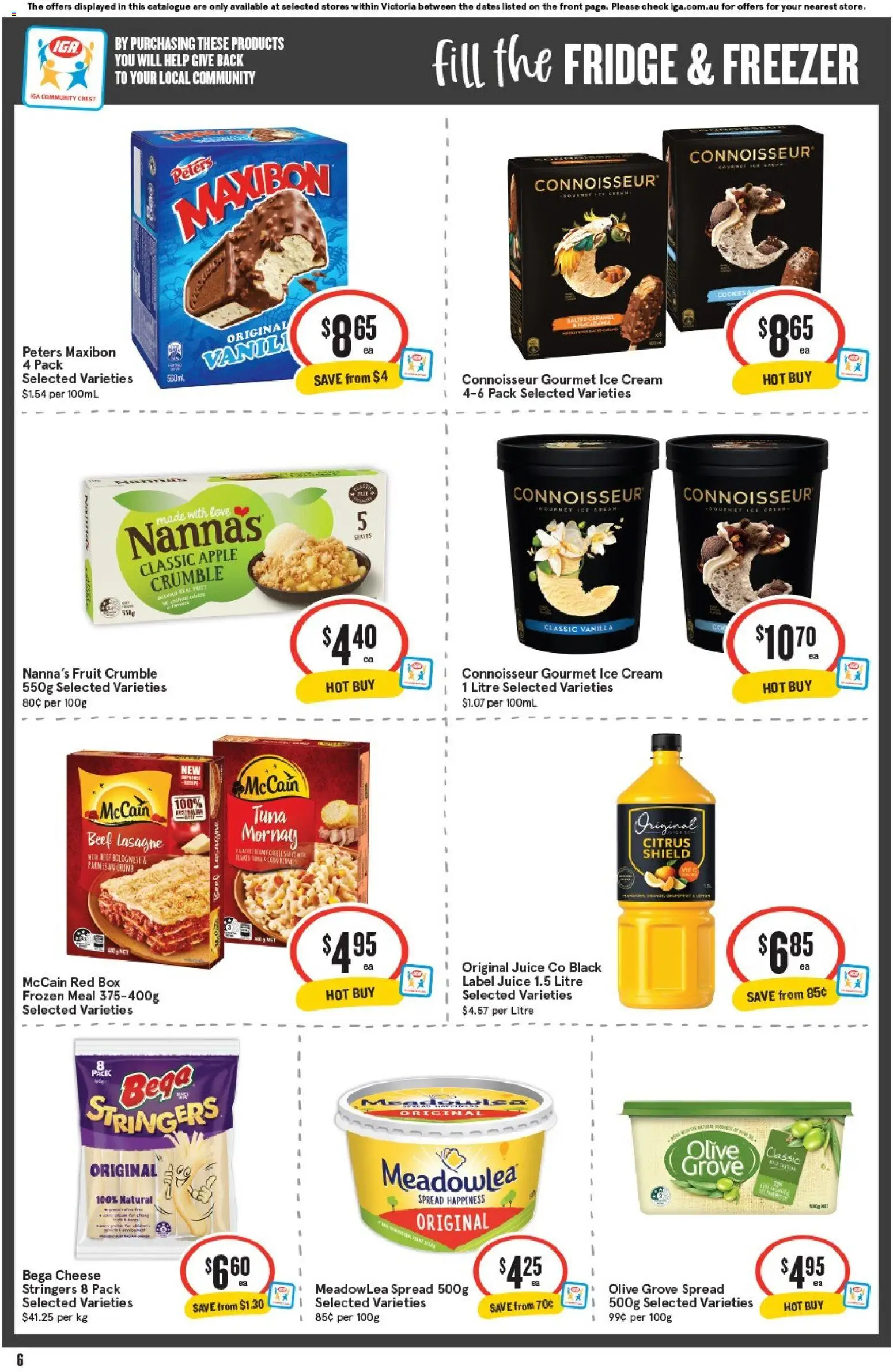 IGA catalogue - valid from 17.06.2026 | Page: 7 | Products: Cheese, Juice, Ice cream, Freezer