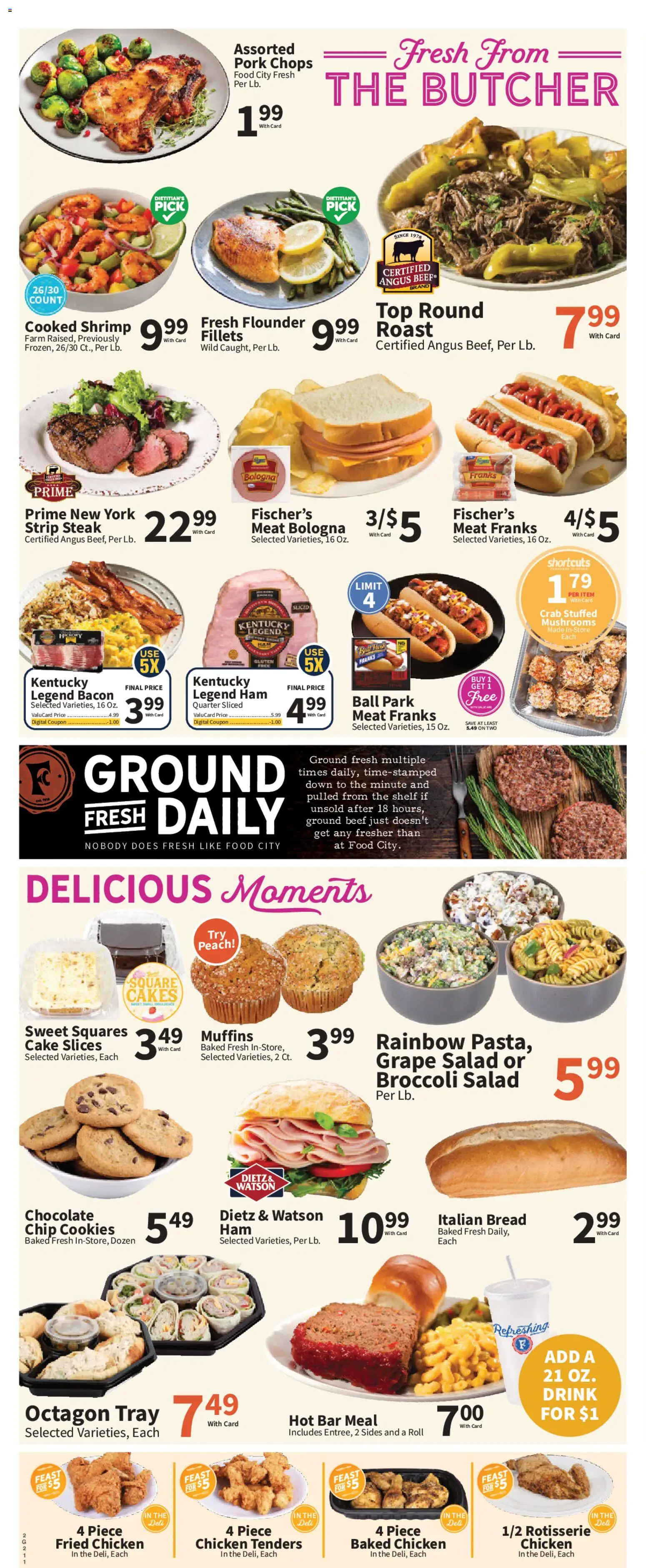 Food City Weekly Ad - valid from 07/15/2026 | Page: 4 | Products: Broccoli, Bread, Ham, Peach