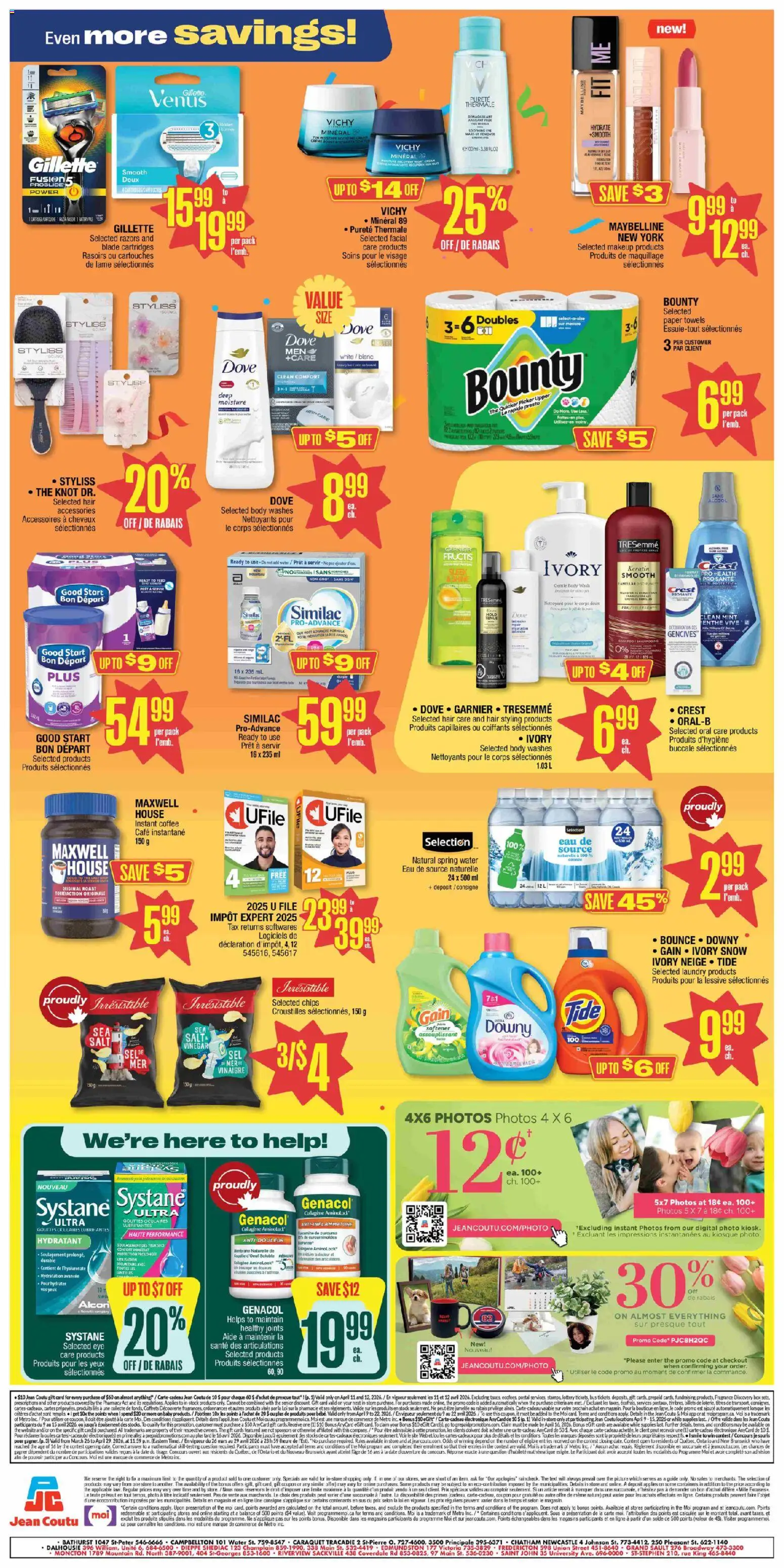 Jean Coutu flyer valid from 09.04.2026 | Page: 2 | Products: Fragrance, Body wash, Box, Coffee