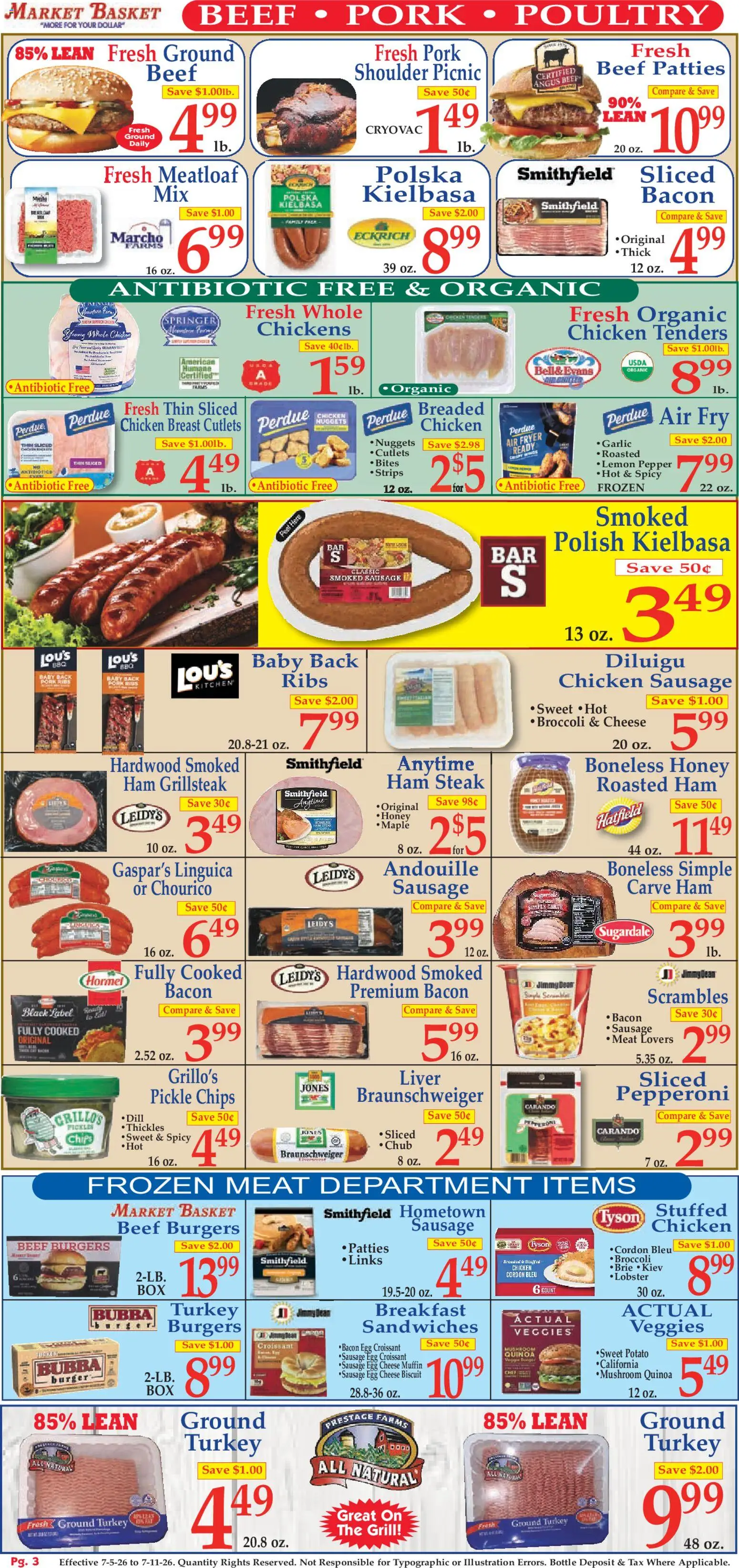 Market Basket Ad - valid from 07/05/2026 | Page: 3 | Products: Fryer, Cheese, Pepper, Lemon