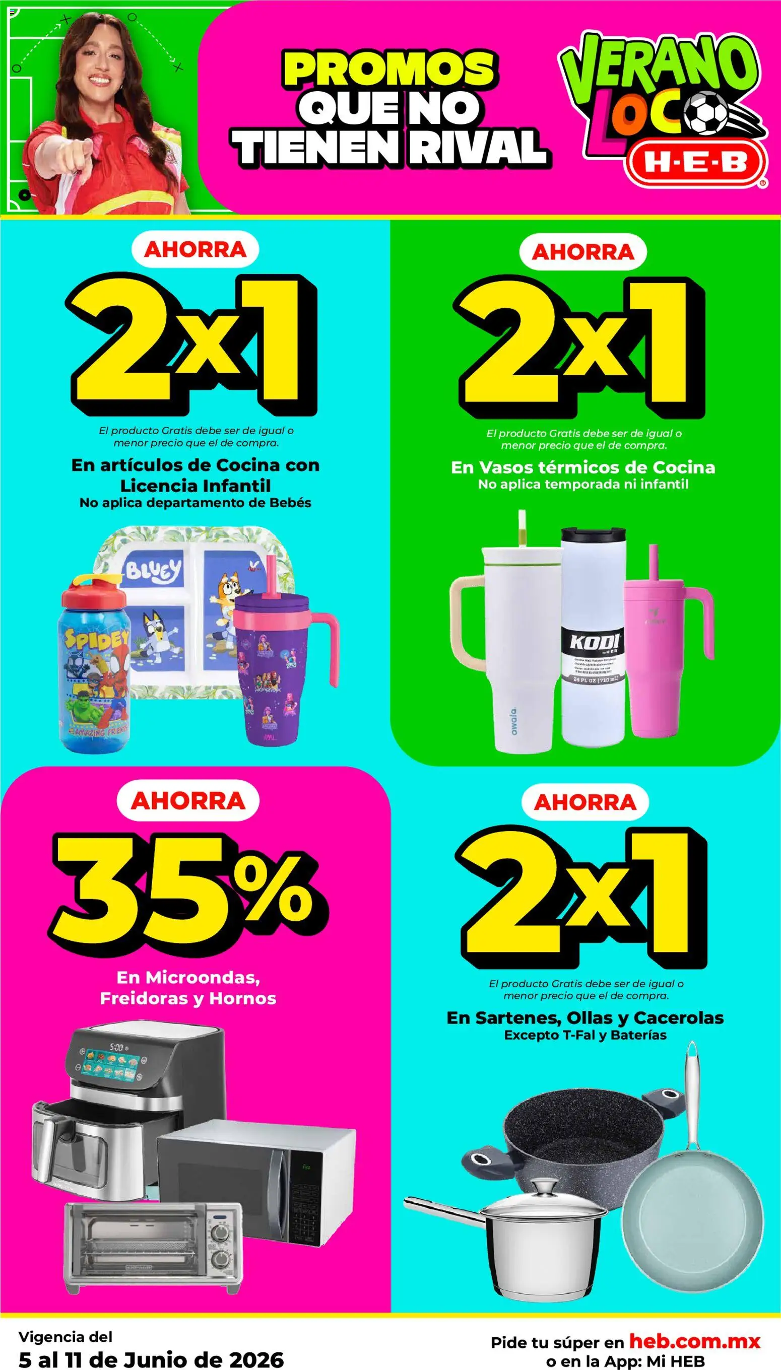 Nuevas ofertas de H-E-B válidas en toda la República Mexicana desde el 05.06.2026. ¡Encuentra las mejores ofertas en H-E-B folleto! | Página: 10 | Productos: Cocina, Vasos