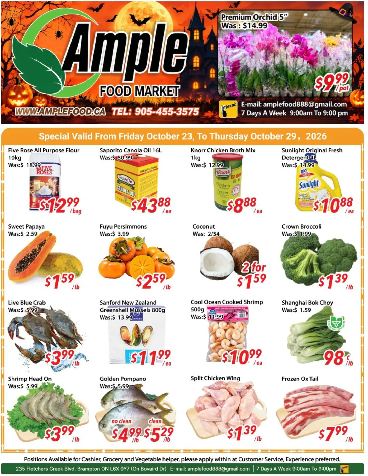 Ample Food Market flyer valid from Oct 23, 2026 | Page: 1