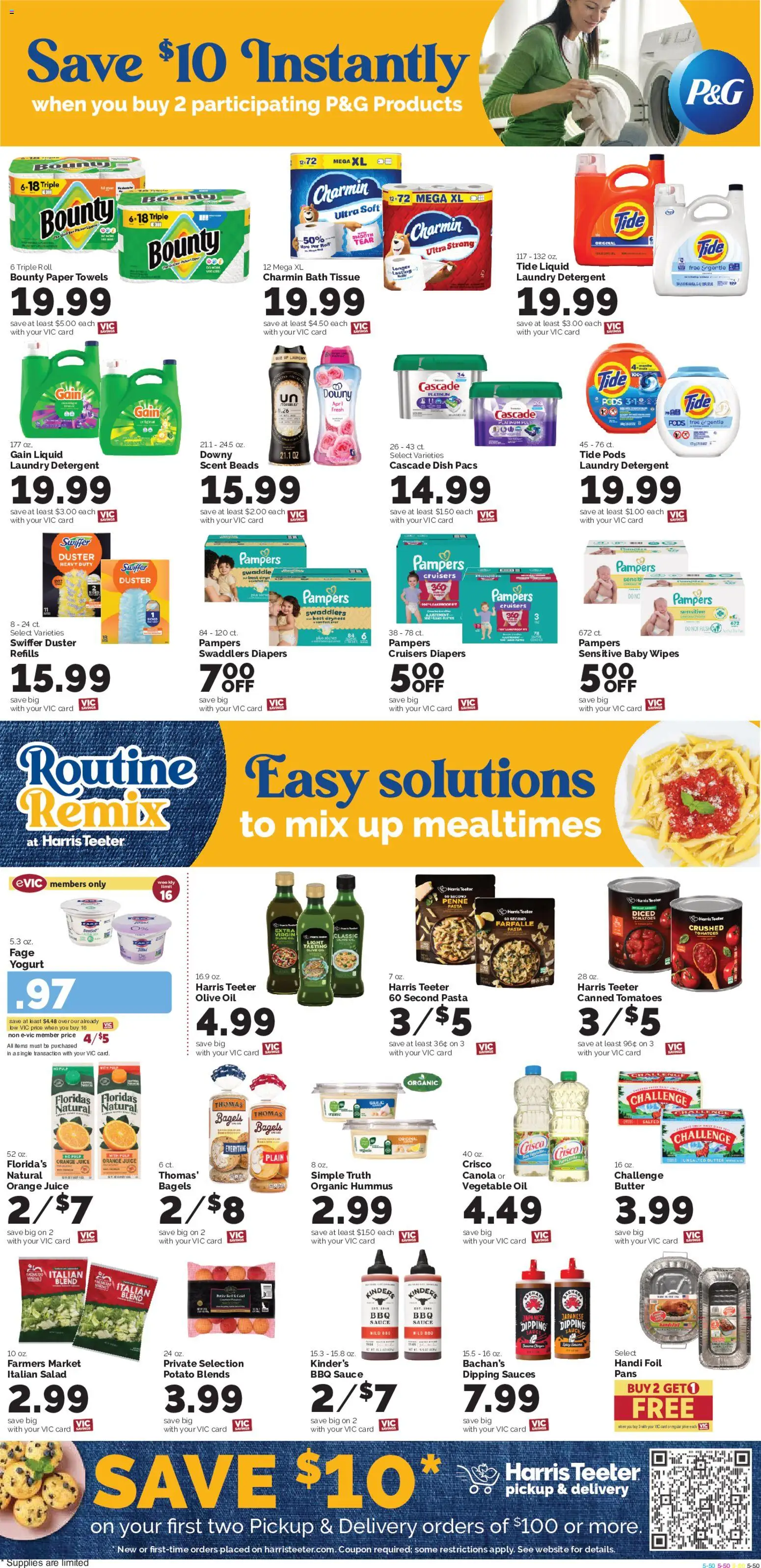 Harris Teeter Weekly Ad - valid from 08/26/2026 | Page: 10 | Products: Orange juice, Butter, Yogurt, Hummus