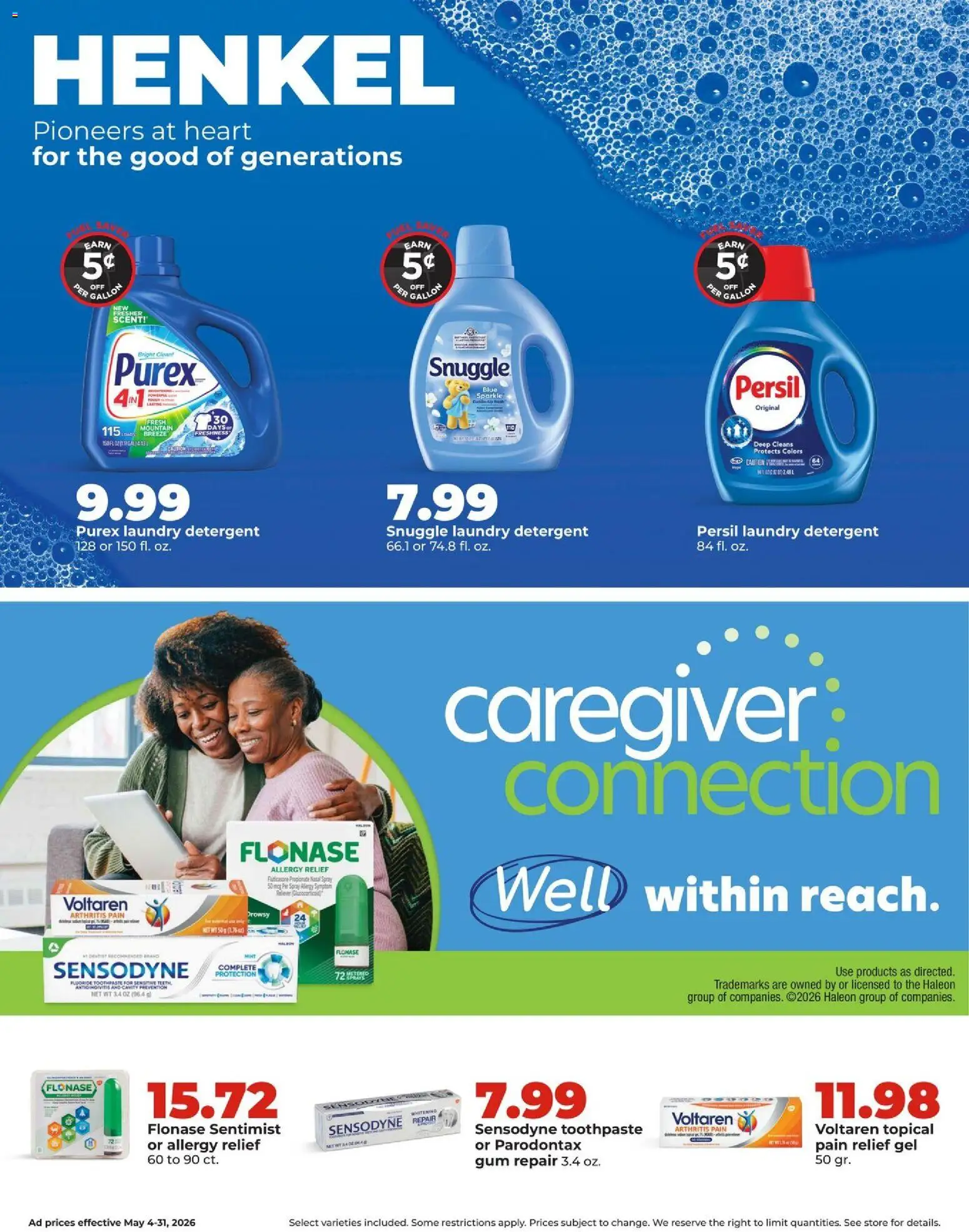 HyVee Monthly Ad - valid from 04.05.2026 | Page: 7 | Products: Toothpaste, Detergent