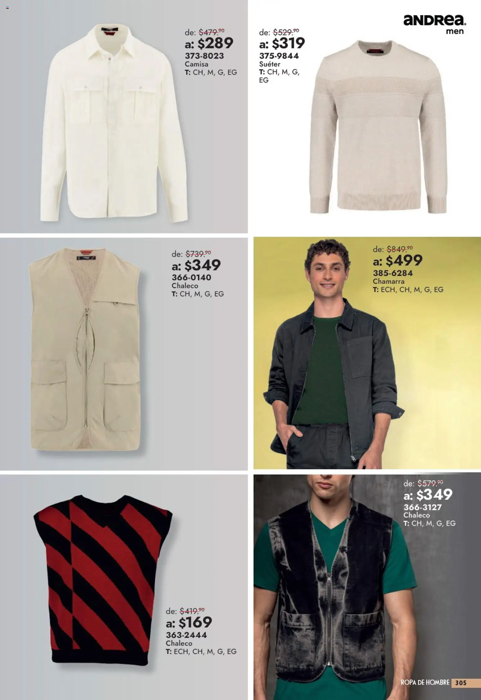 Nuevas ofertas de Andrea válidas en toda la República Mexicana desde el 13/09/2026. ¡Encuentra las mejores ofertas en Andrea catálogo Outlet! | Página: 305 | Productos: Suéter, Chaleco, Chamarra, Ropa