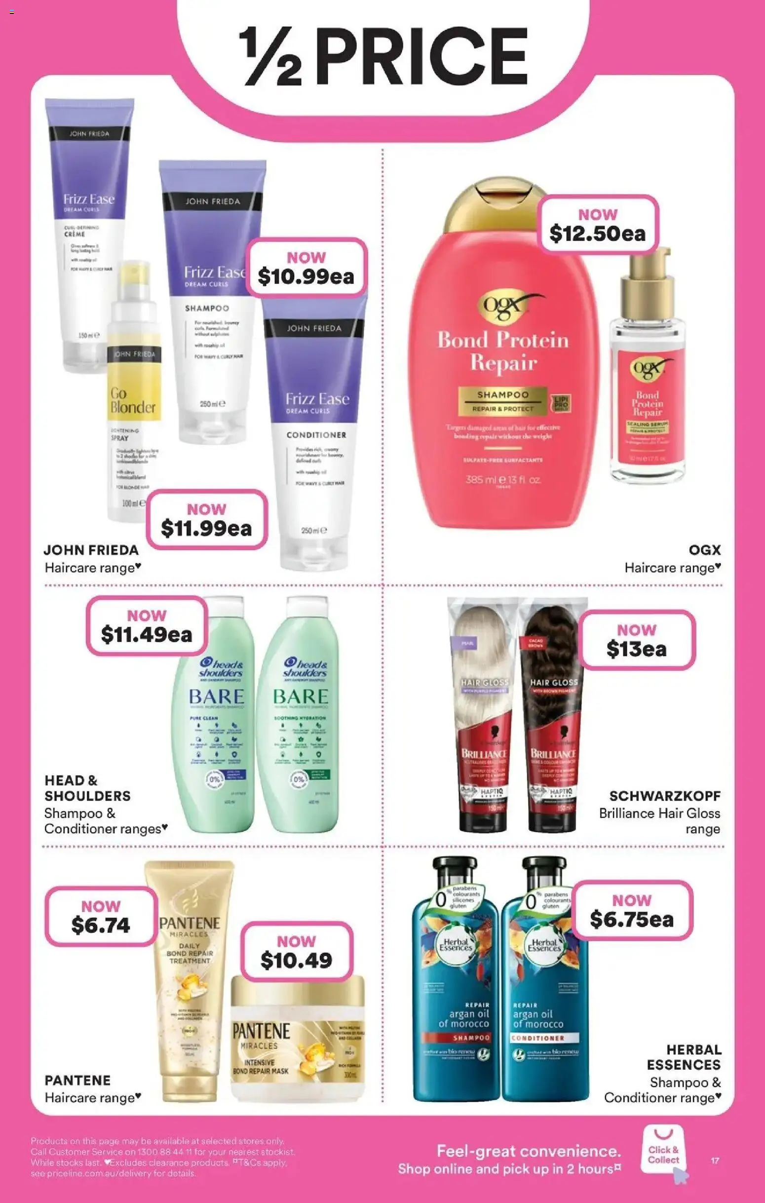 Priceline Pharmacy catalogue - valid from 27/08/2026 | Page: 17 | Products: Protein, Oil, Curly, Treatment
