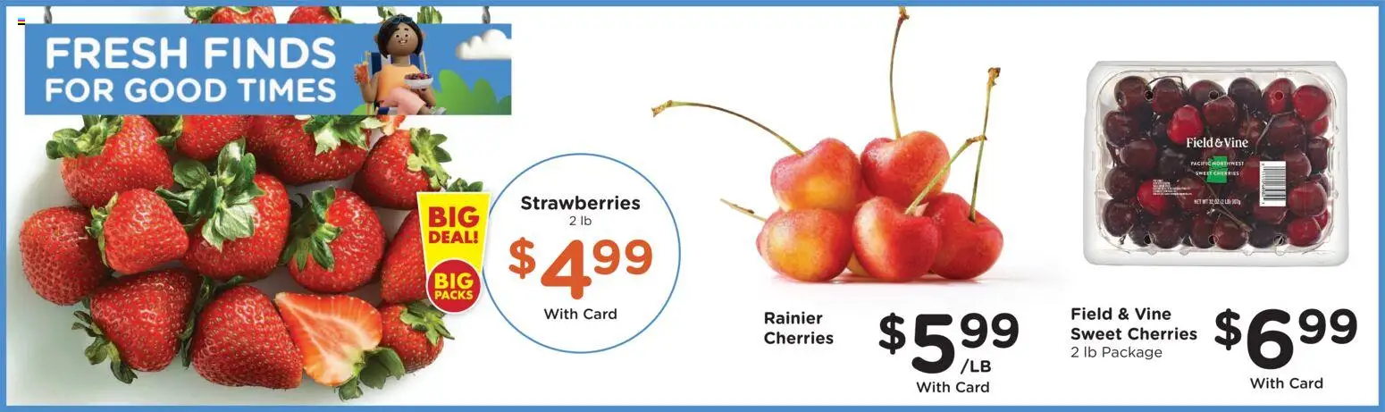 Fry's Food Weekly Ad - valid from 07/01/2026 | Page: 13 | Products: Cherries, Strawberries, Sheet