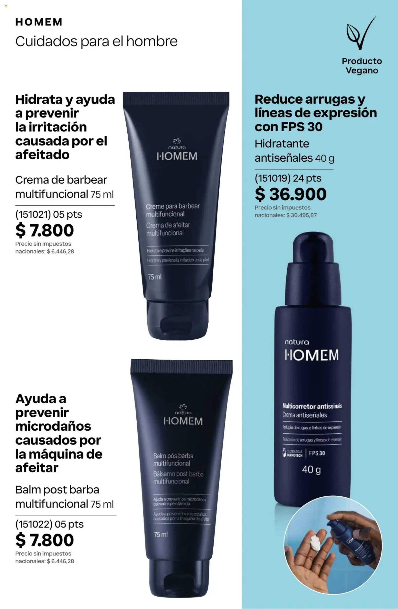 Catálogo Natura Ciclo 10 │ válido desde el 30/06/2026 | Página: 115 | Productos: Maquina de afeitar, Bálsamo, Crema