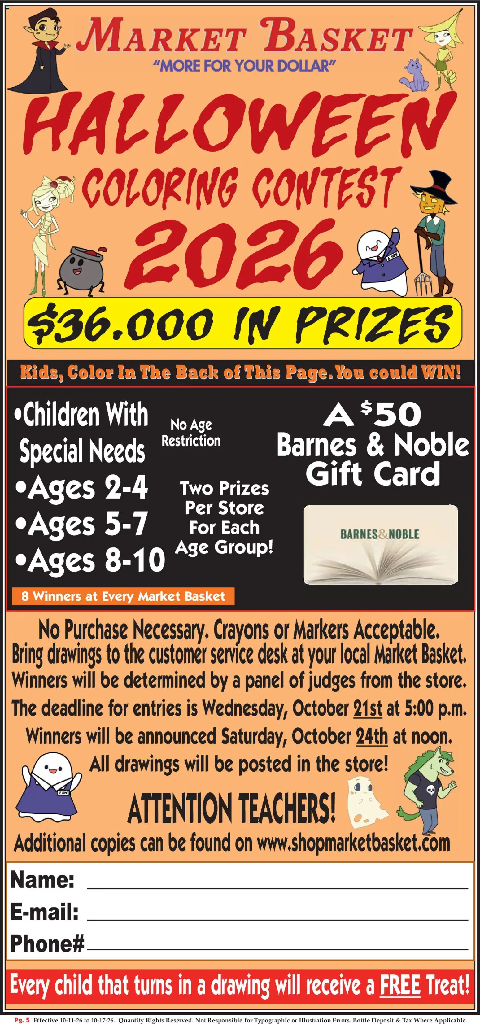 Market Basket Ad - valid from 10/11/2026 | Page: 5