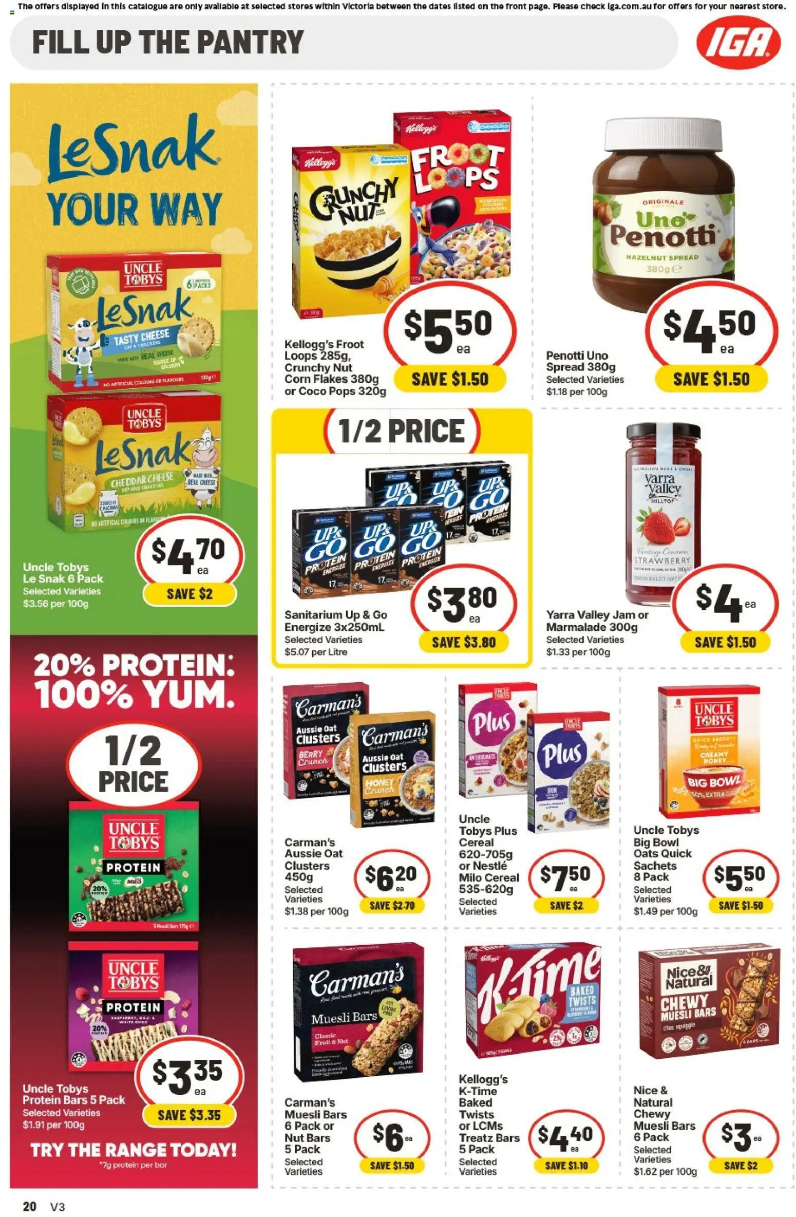 IGA catalogue - valid from 26/08/2026 | Page: 22 | Products: Corn, Crackers, Oats, Muesli