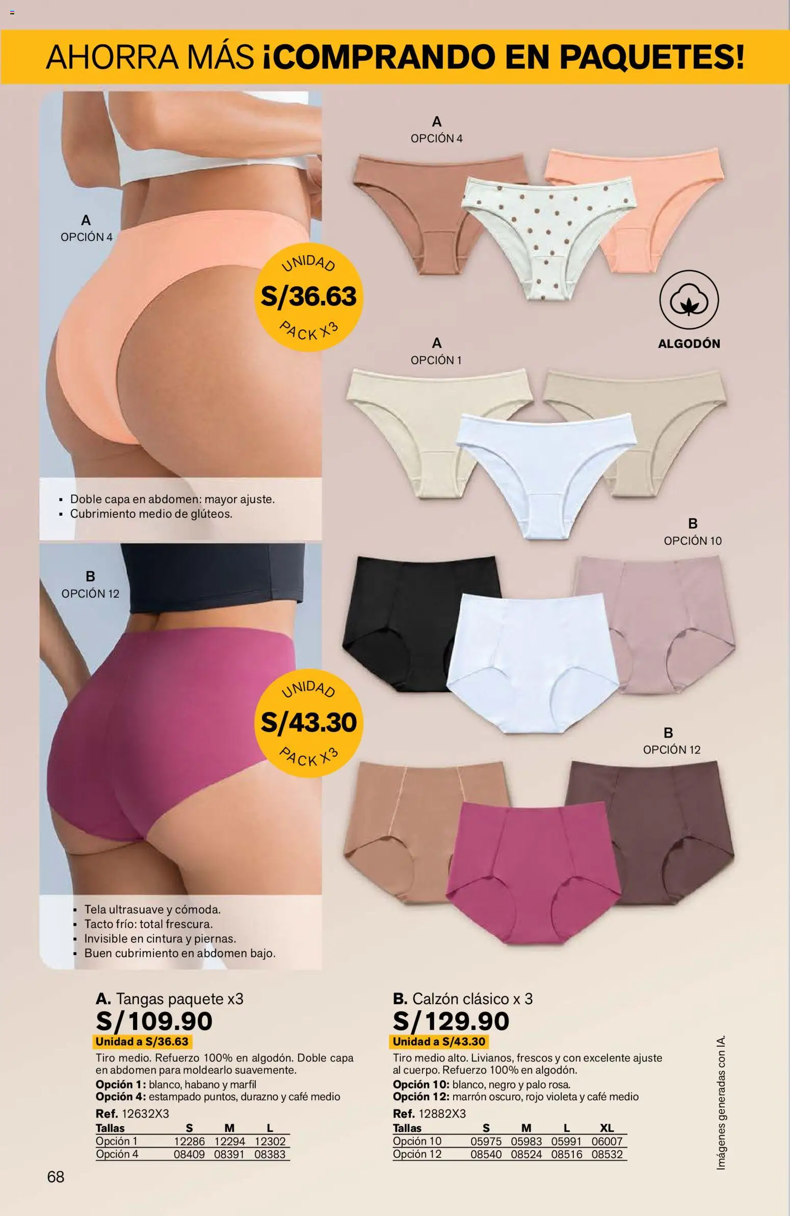 Catálogo Leonisa válido desde 24/08/2026 | Página: 68 | Productos: Café, Algodón