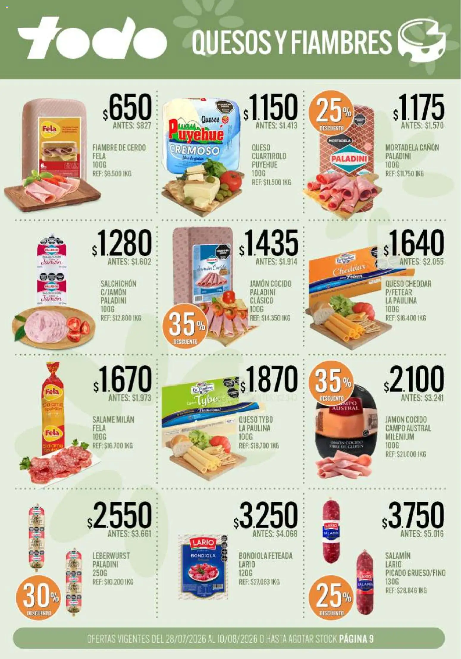 Supermercados TODO Ofertas │ válido desde el 28/07/2026 | Página: 9