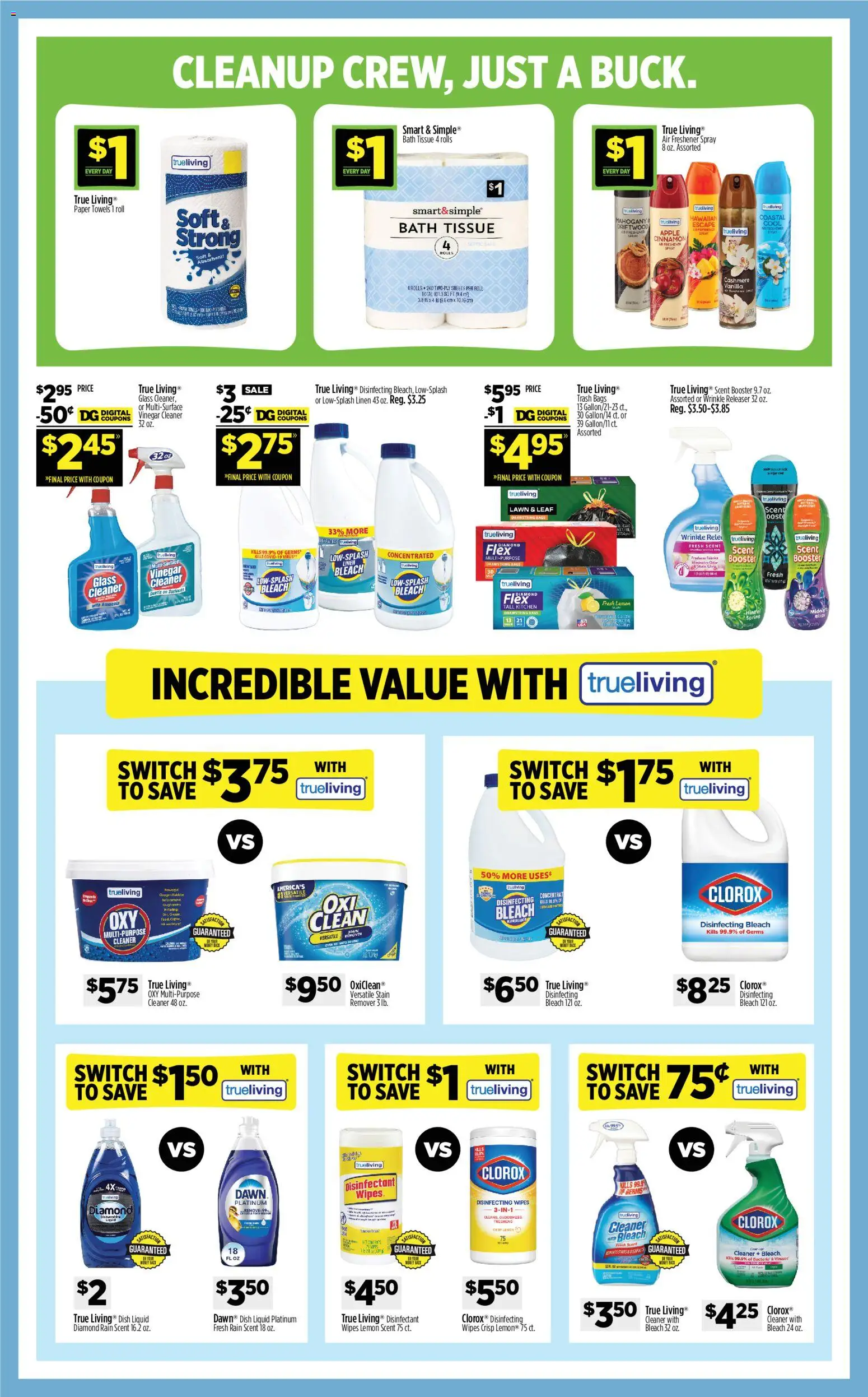 Dollar General Weekly Ad - TX - valid from 14.06.2026 | Page: 10 | Products: Vinegar, Bath, Switch, Lemon