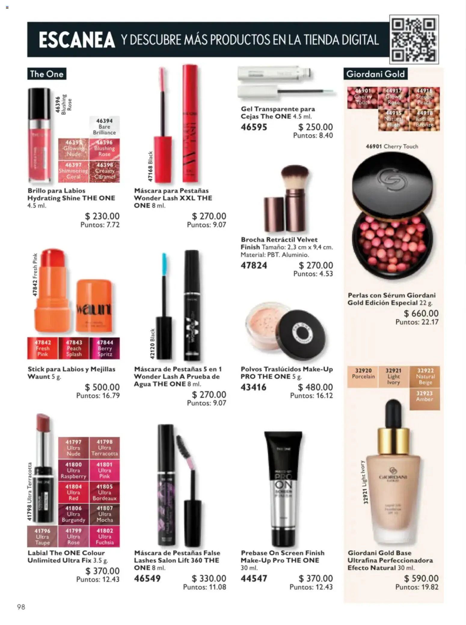 Nuevas ofertas de Oriflame válidas en toda la República Mexicana desde el 11/07/2026. ¡Encuentra las mejores ofertas en Oriflame campaña 10 2026! | Página: 98 | Productos: Serum, Agua, Máscara de pestañas, Brillo
