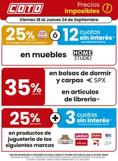 Vista previa Coto - Hogar válido desde el 18/09/2026