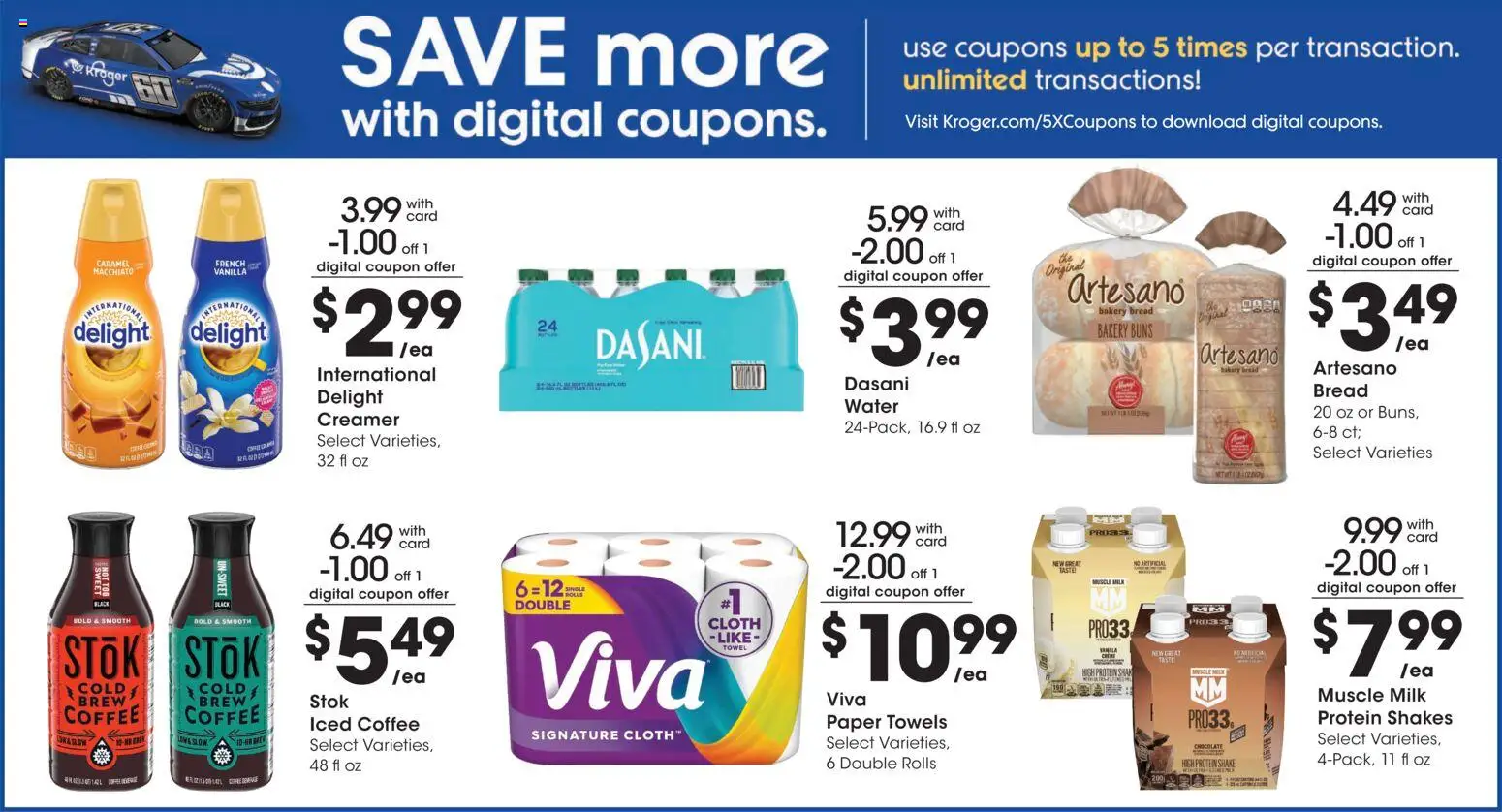 Kroger Weekly Ad - valid from 09/09/2026 | Page: 10 | Products: Milk, Chocolate, Water, Paper towels