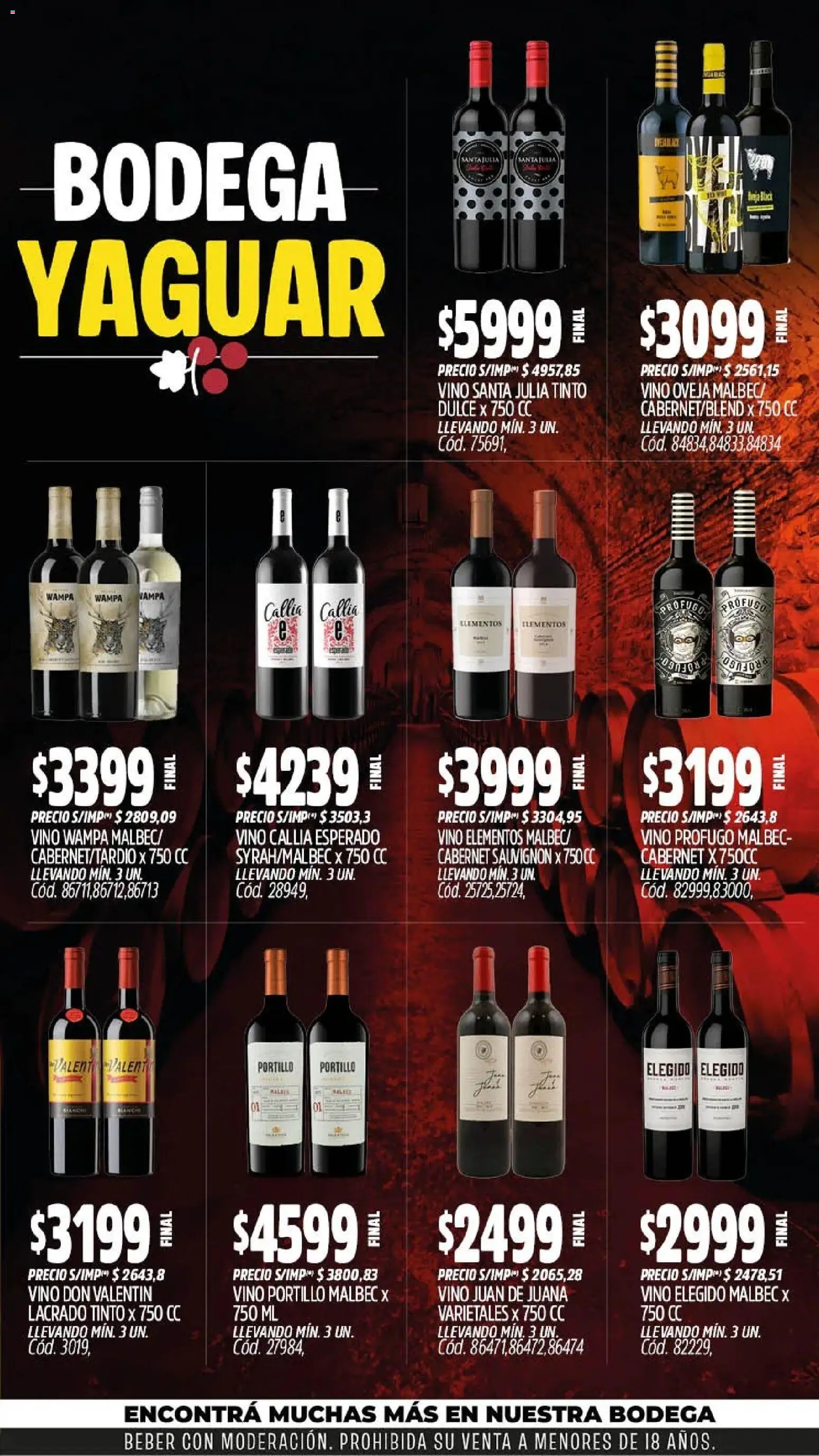 Yaguar - Oferta Semanal Santa Fé │ válido desde el 28/09/2026 | Página: 6 | Productos: Dulce, Vino