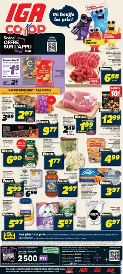 Preview of IGA weekly flyer / circulaire from shop IGA valid from Sep 10, 2026
