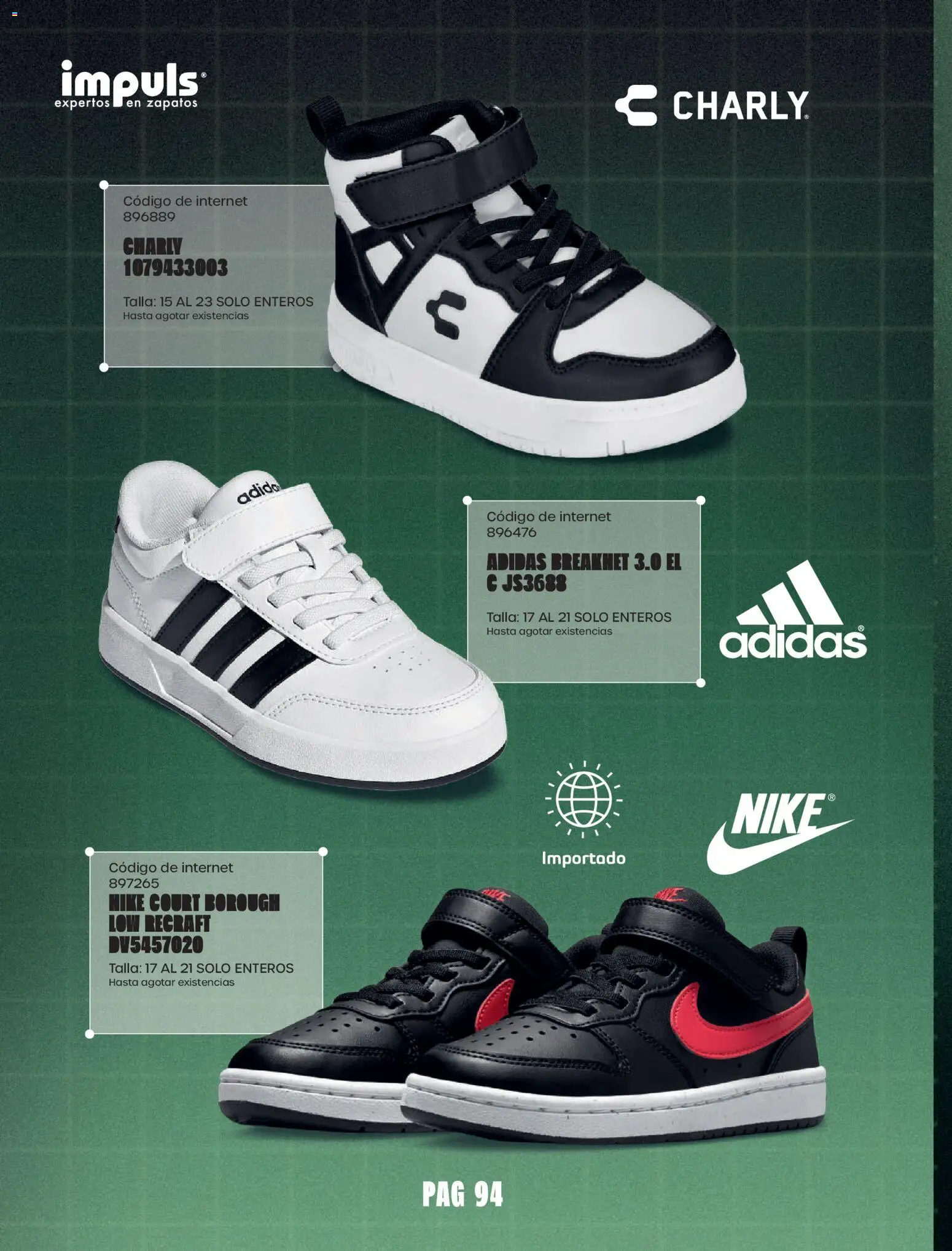 Nuevas ofertas de Impuls válidas en toda la República Mexicana desde el 01/09/2026. ¡Encuentra las mejores ofertas en Impuls catálogo Urban Sport! | Página: 96 | Productos: Zapatos