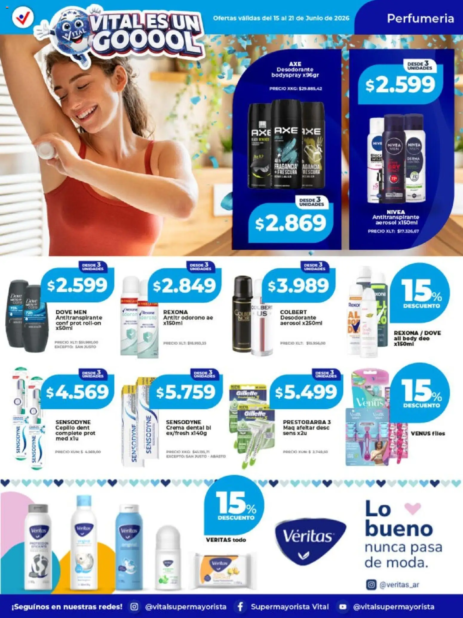 Vital - Ofertas │ válido desde el 15.06.2026 | Página: 3 | Productos: Fragancia, Cepillo, Desodorante, Crema