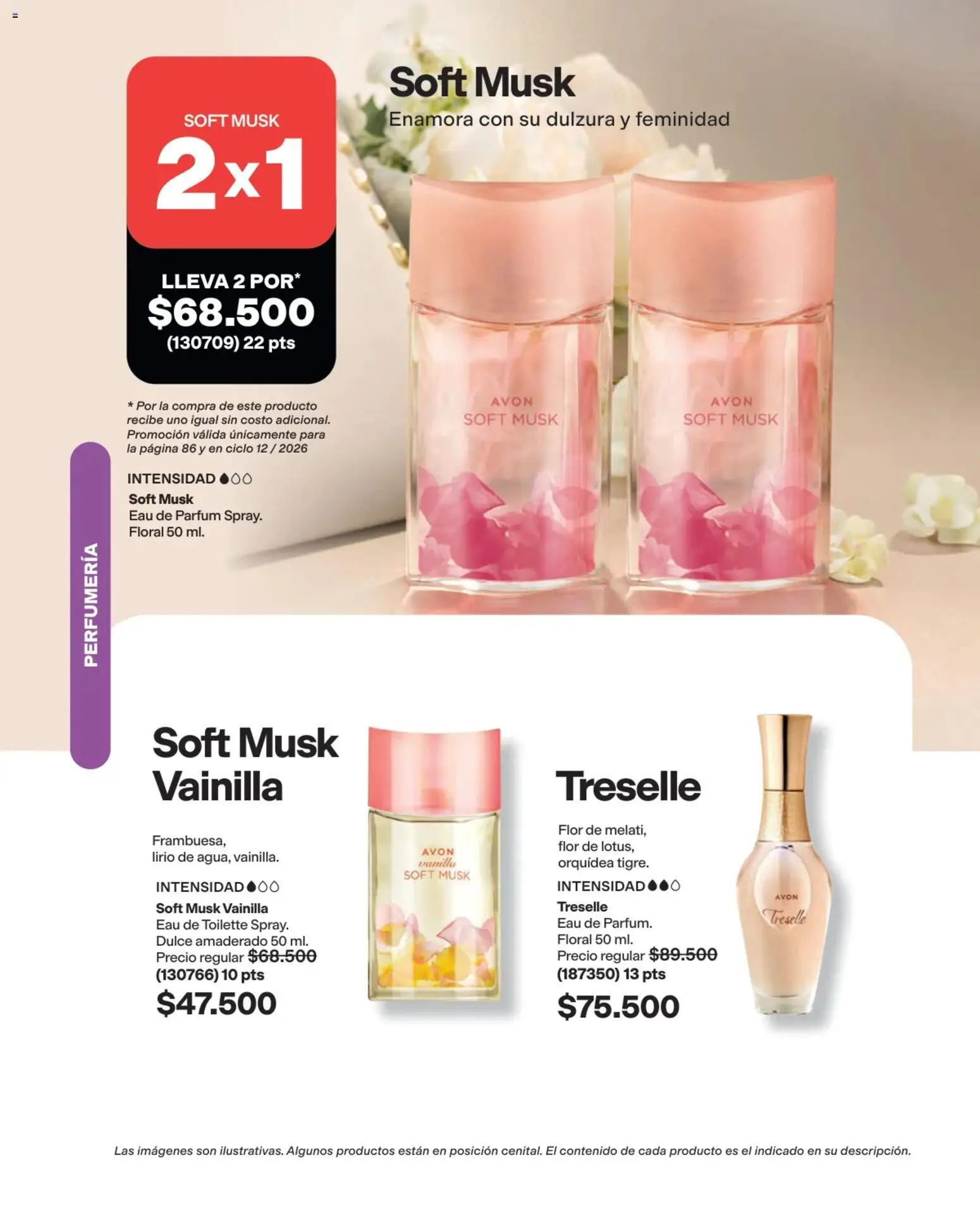 Avon revista - valida desde el 03/08/2026 | Página: 86 | Productos: Dulzura, Orquídea, Eau de toilette, Vainilla