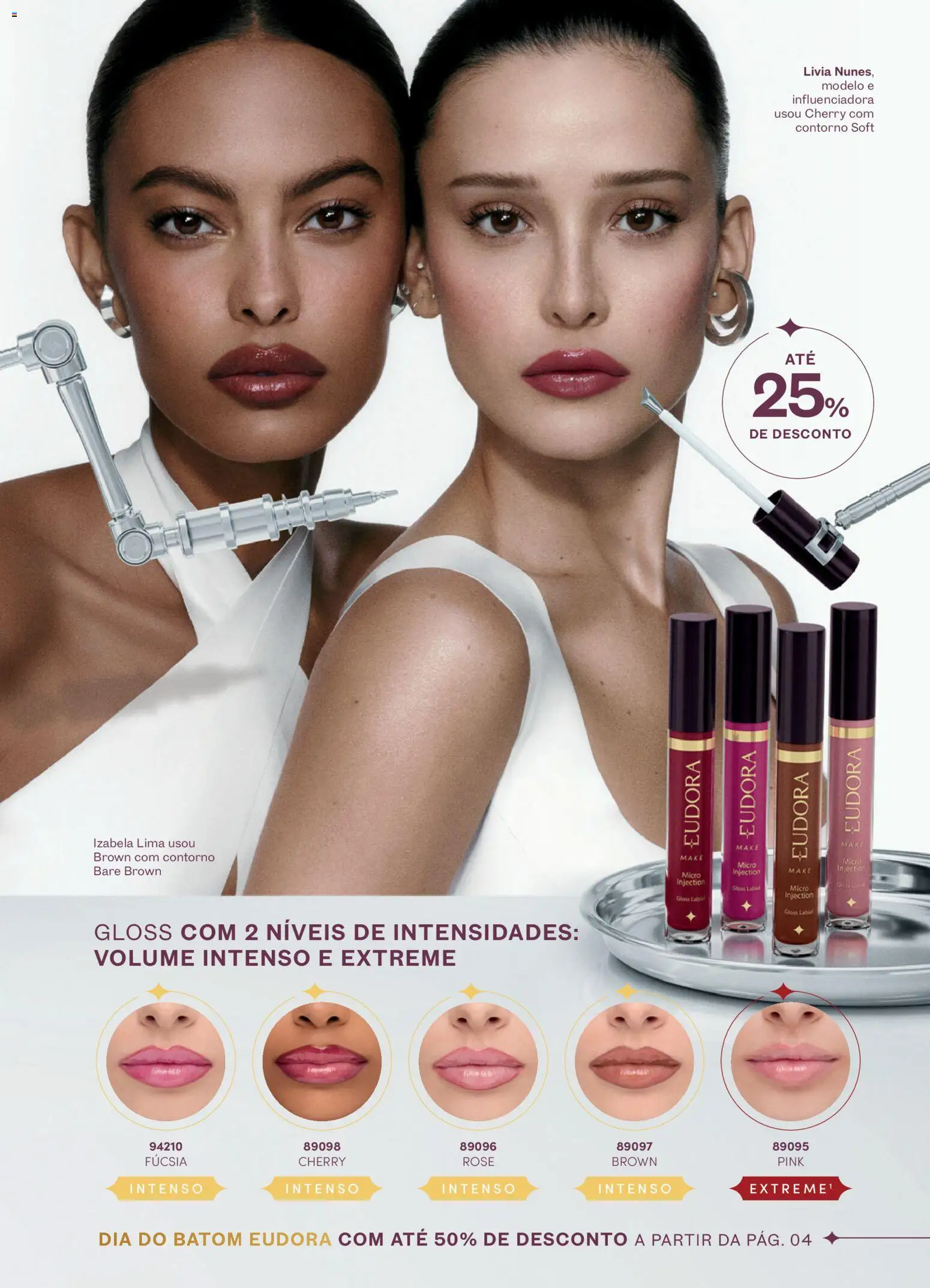 Eudora Folheto - válido de 15/07/2026 | Página: 3 | Produtos: Batom, Gloss labial