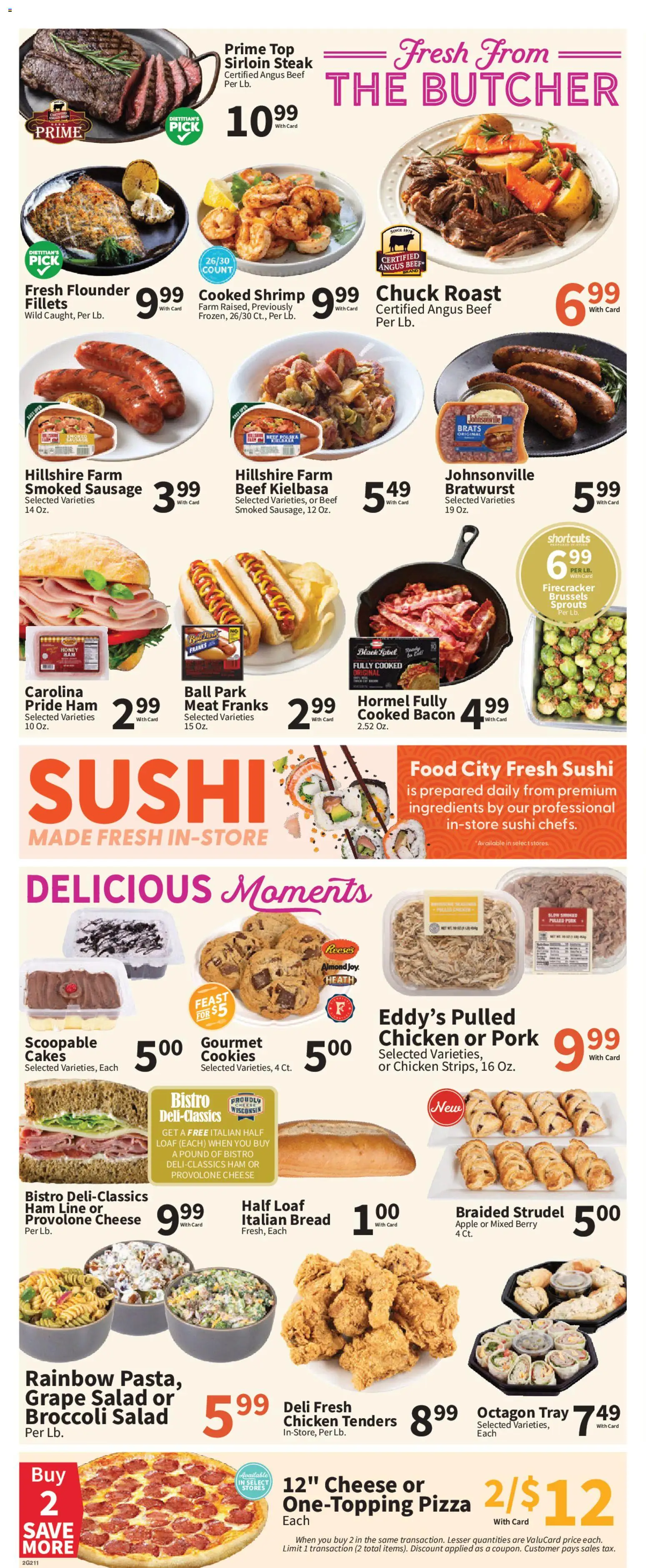 Food City Weekly Ad - valid from 12.06.2026 | Page: 4 | Products: Broccoli, Cheese, Beef, Cookies