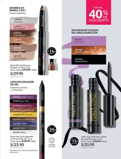 Vista previa de folleto Avon catálogo - Campaña 9 de la Avon válido desde 24.05.2026 | Página: 32 | Productos: Delineador, Chocolate, Sacapuntas