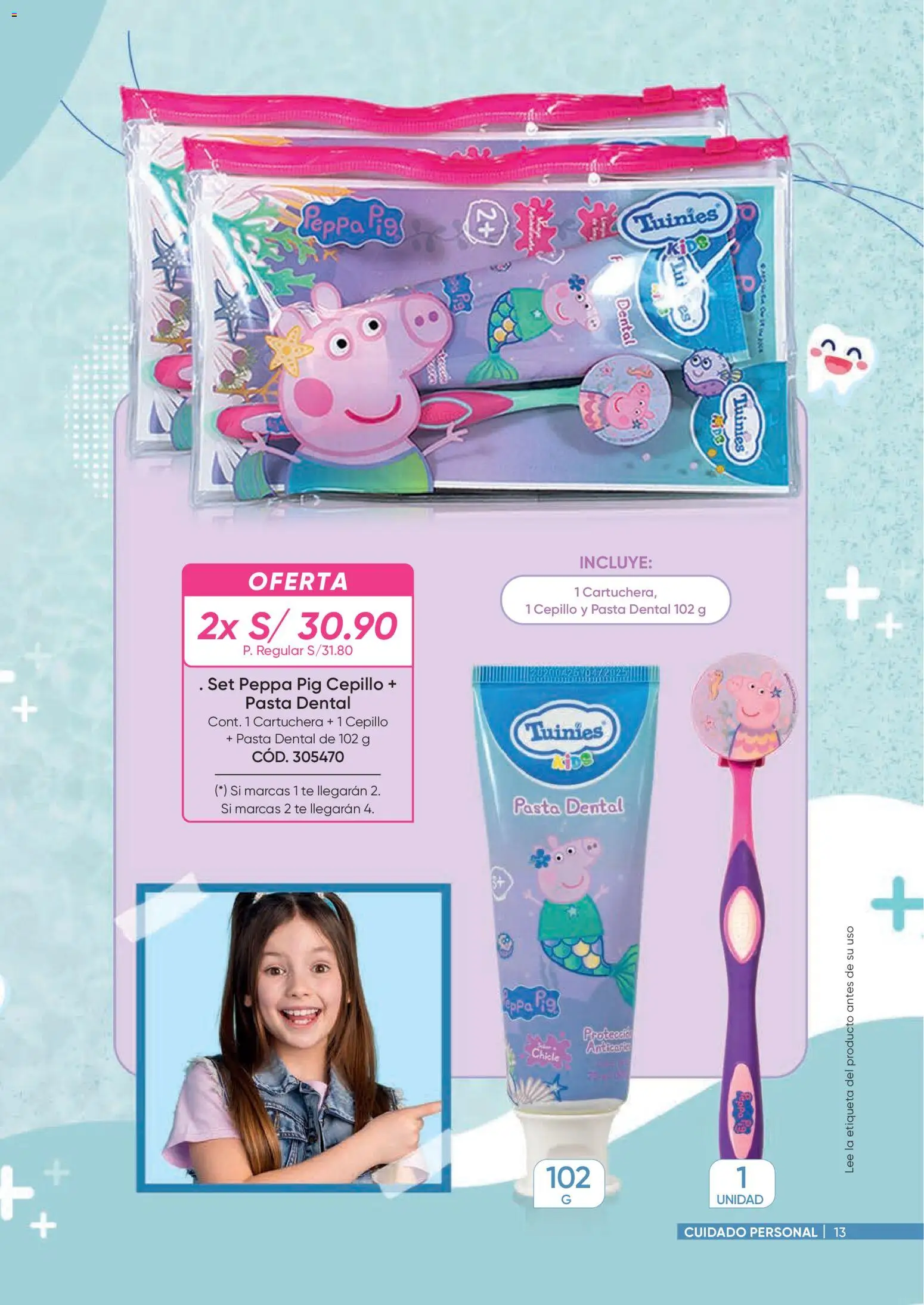 Catálogo Azzorti válido desde 09/03/2026 | Página: 13 | Productos: Chicle, Pasta dental, Té, Pasta