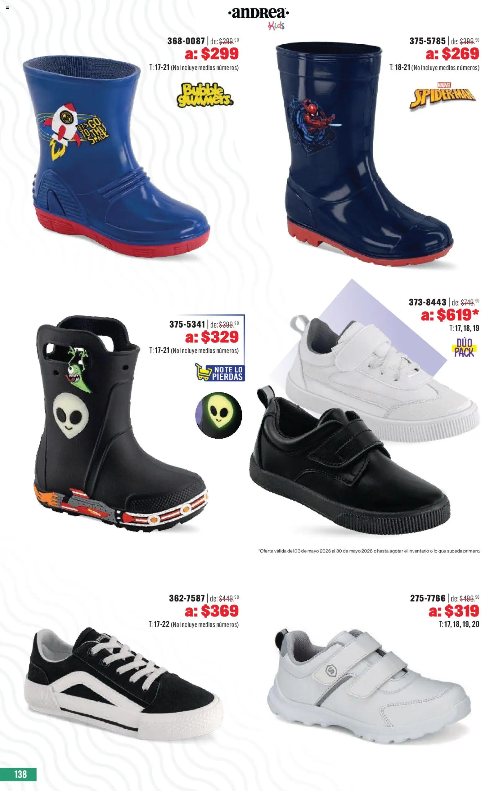 Nuevas ofertas de Andrea válidas en toda la República Mexicana desde el 03.05.2026. ¡Encuentra las mejores ofertas en Andrea catálogo Outlet! | Página: 138