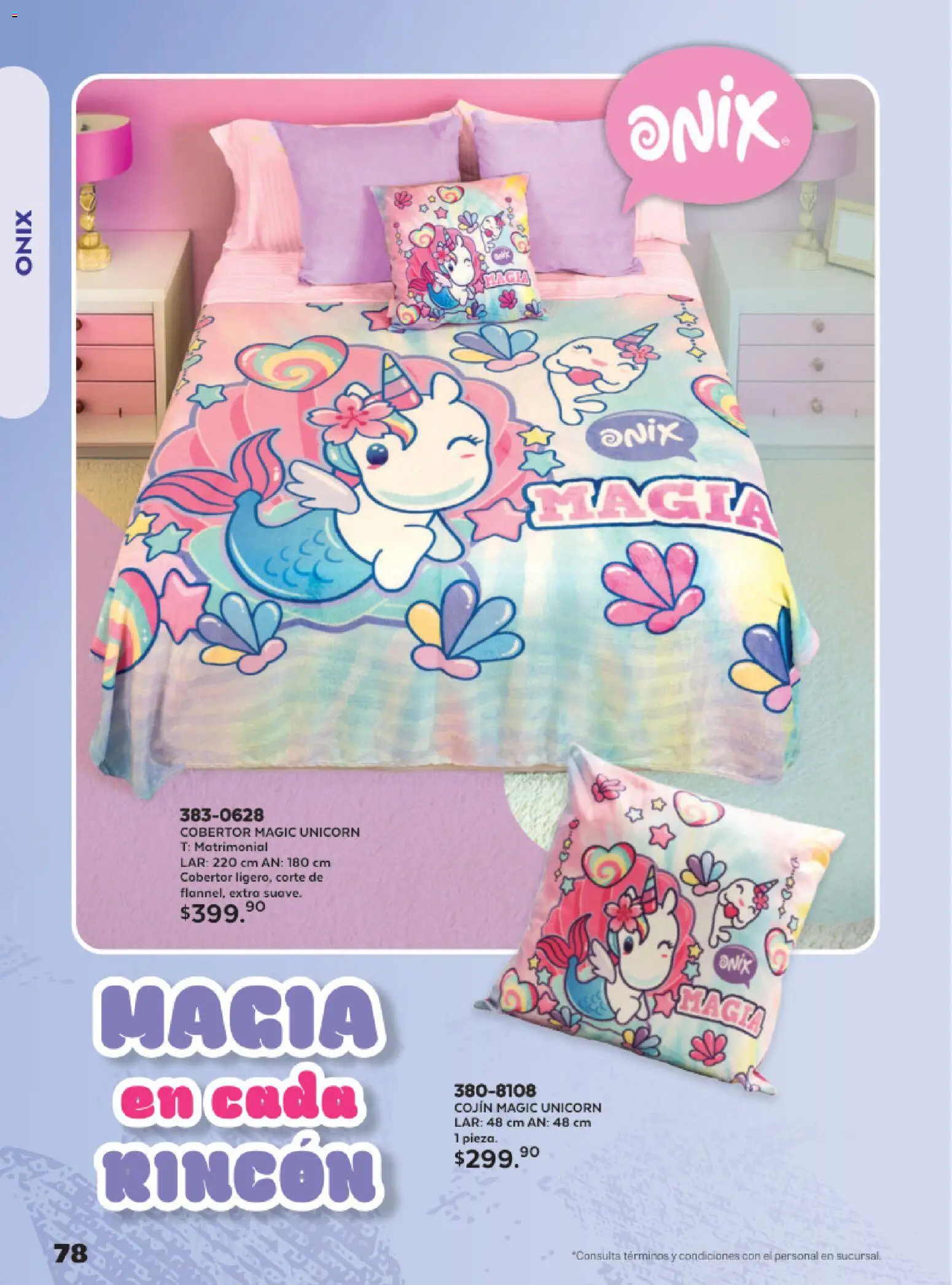 Nuevas ofertas de Andrea válidas en toda la República Mexicana desde el 24.05.2026. ¡Encuentra las mejores ofertas en Andrea catálogo Lo más divertindo en ropa! | Página: 78 | Productos: Cobertor