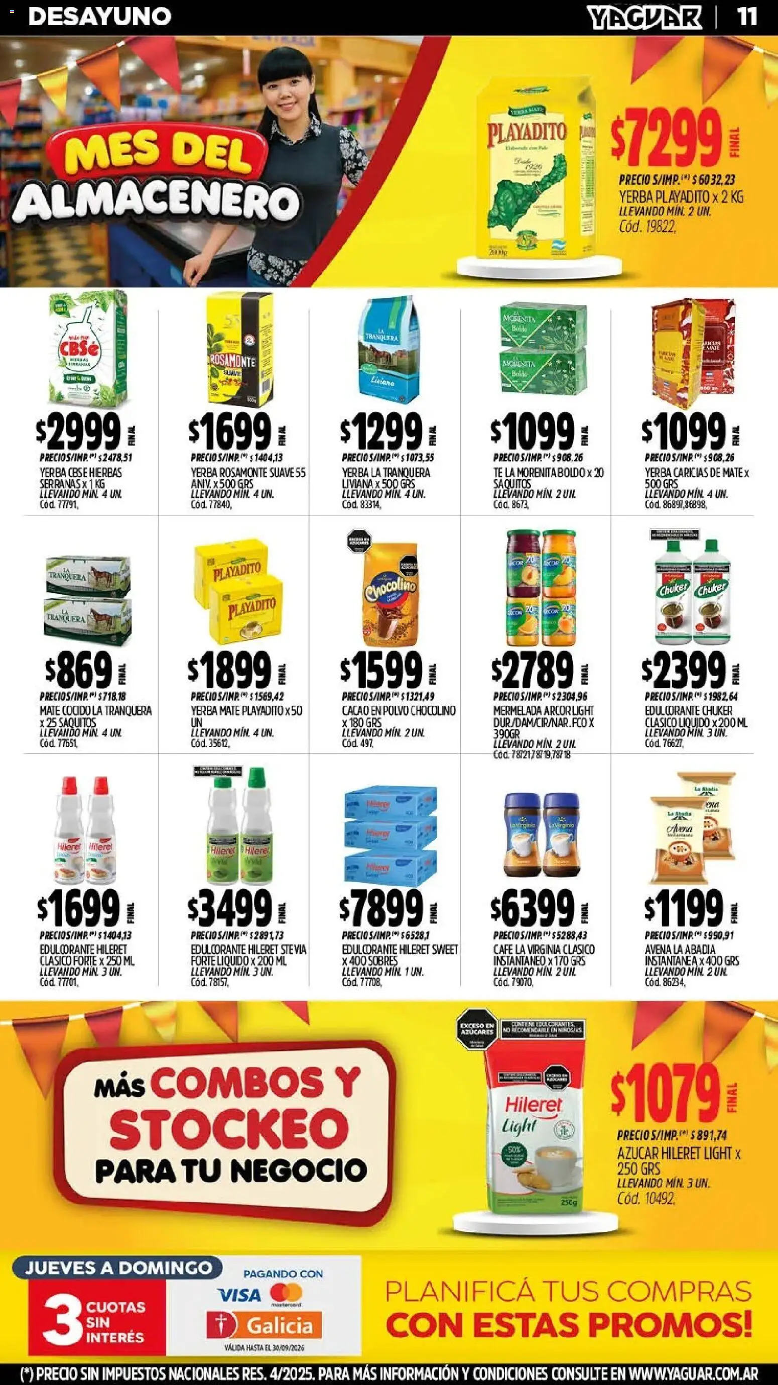 Yaguar - Oferta Semanal Parque Chacabuco │ válido desde el 28/09/2026 | Página: 11 | Productos: Hierbas, Polvo, Café, Mate cocido