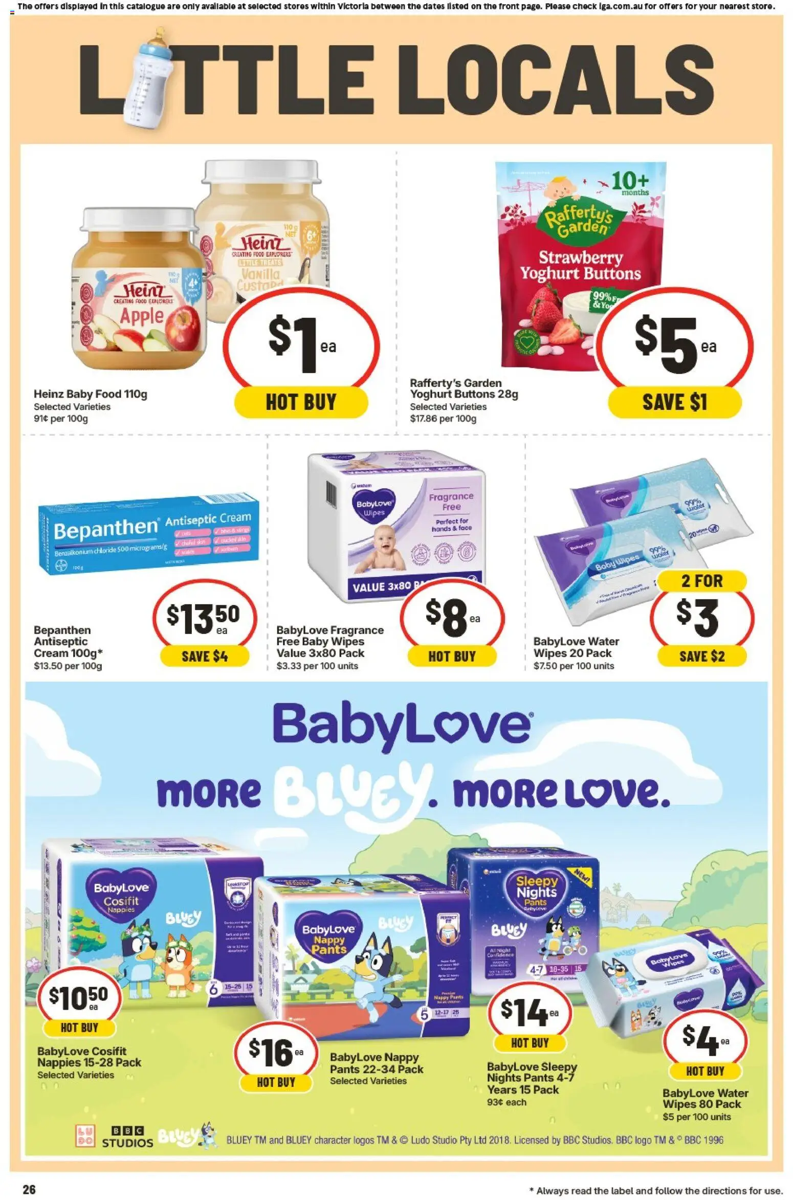 IGA catalogue - valid from 01/07/2026 | Page: 26 | Products: Yoghurt, Nappies, Water, Pants