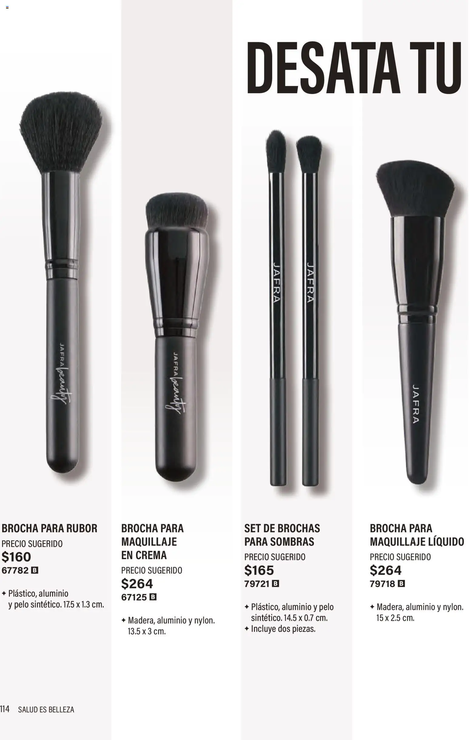 Nuevas ofertas de JAFRA válidas en toda la República Mexicana desde el 01/07/2026. ¡Encuentra las mejores ofertas en JAFRA catálogo Organizador de Ventas! | Página: 114 | Productos: Crema, Maquillaje, Rubor