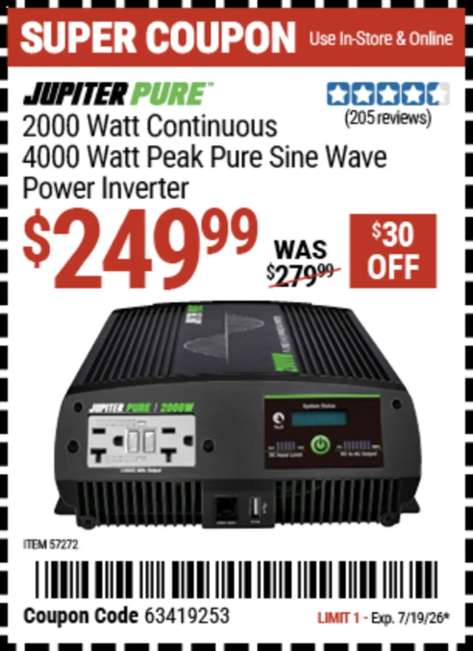 Harbor Freight Weekly Ad - valid from 07/06/2026 | Page: 22 | Products: Power Inverter