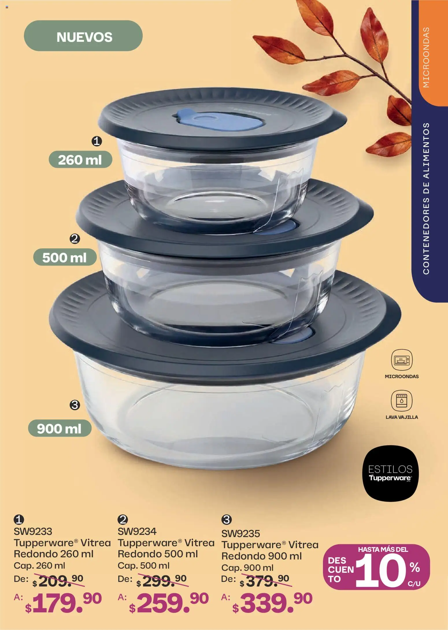 Nuevas ofertas de Tupperware válidas en toda la República Mexicana desde el 07/09/2026. ¡Encuentra las mejores ofertas en Tupperware catálogo! | Página: 59 | Productos: Vajilla, Alimentos, Microondas