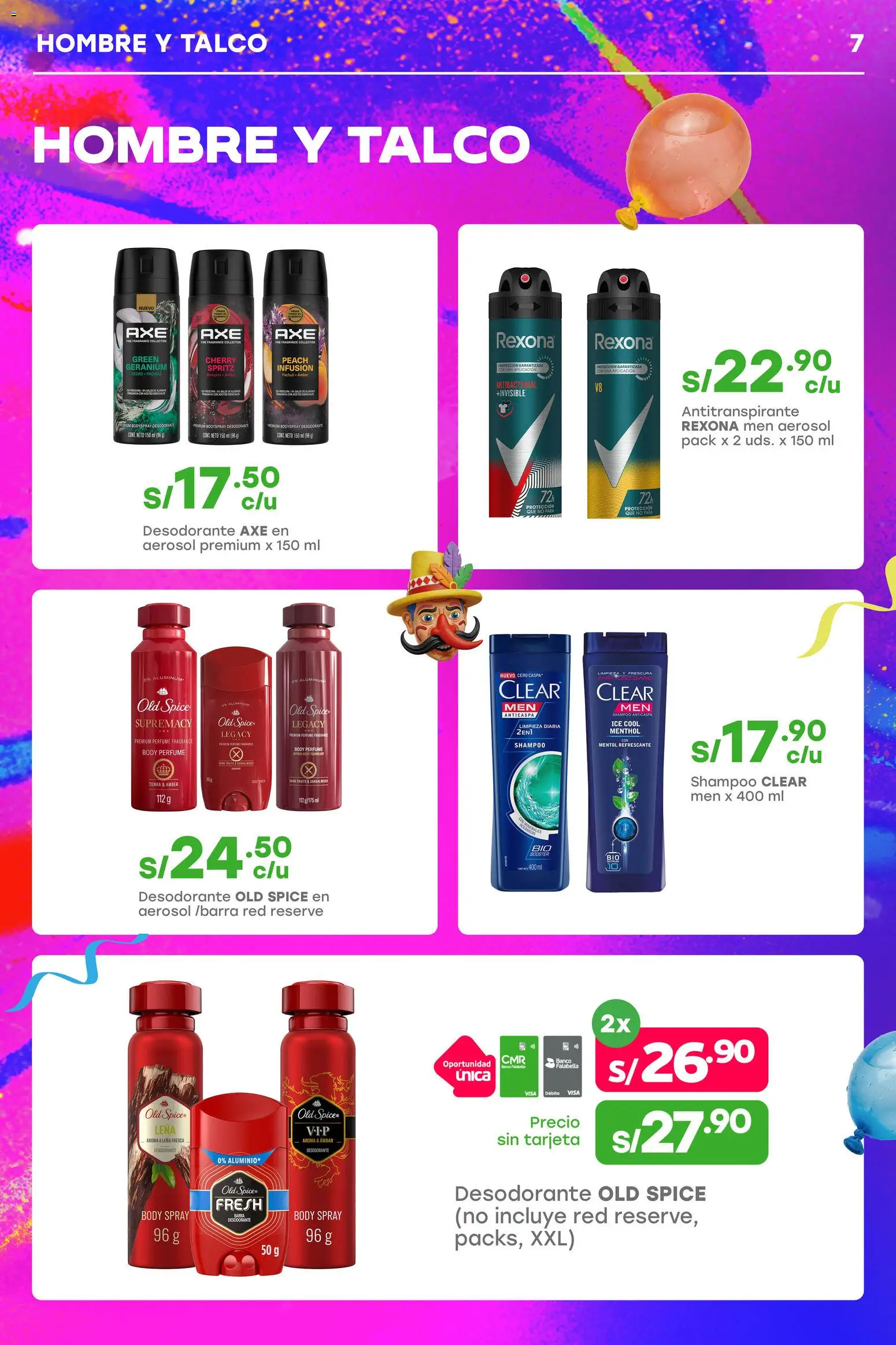 Catálogo Tottus válido desde 18/02/2026 | Página: 7 | Productos: Shampoo, Desodorante, Antitranspirante, Leña